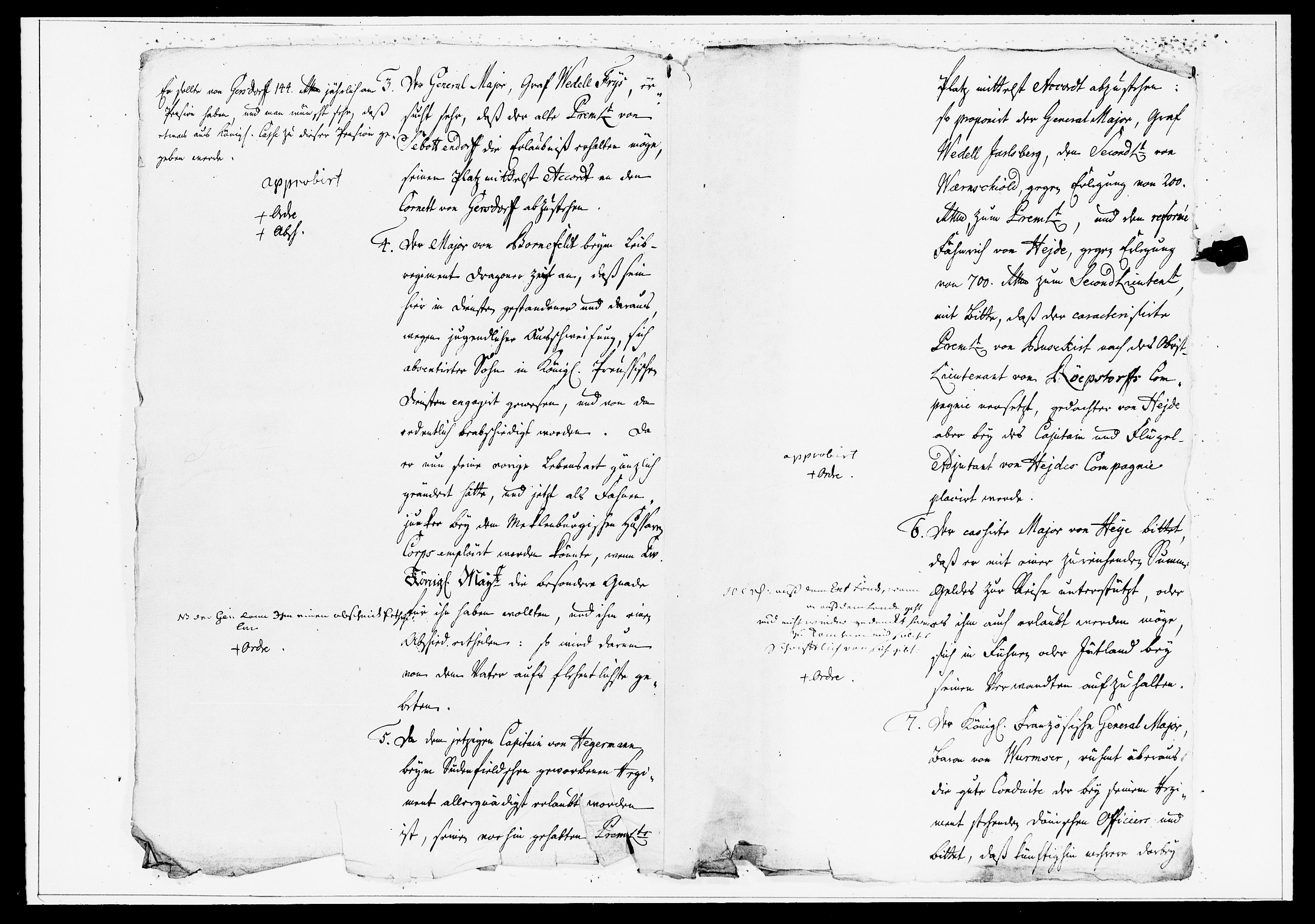 Krigskollegiet, Krigskancelliet, DRA/A-0006/-/1334-1359: Refererede sager, 1760, s. 807