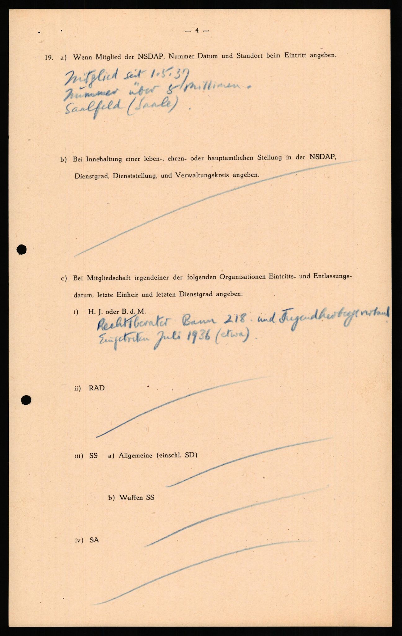 Forsvaret, Forsvarets overkommando II, AV/RA-RAFA-3915/D/Db/L0027: CI Questionaires. Tyske okkupasjonsstyrker i Norge. Tyskere., 1945-1946, s. 508