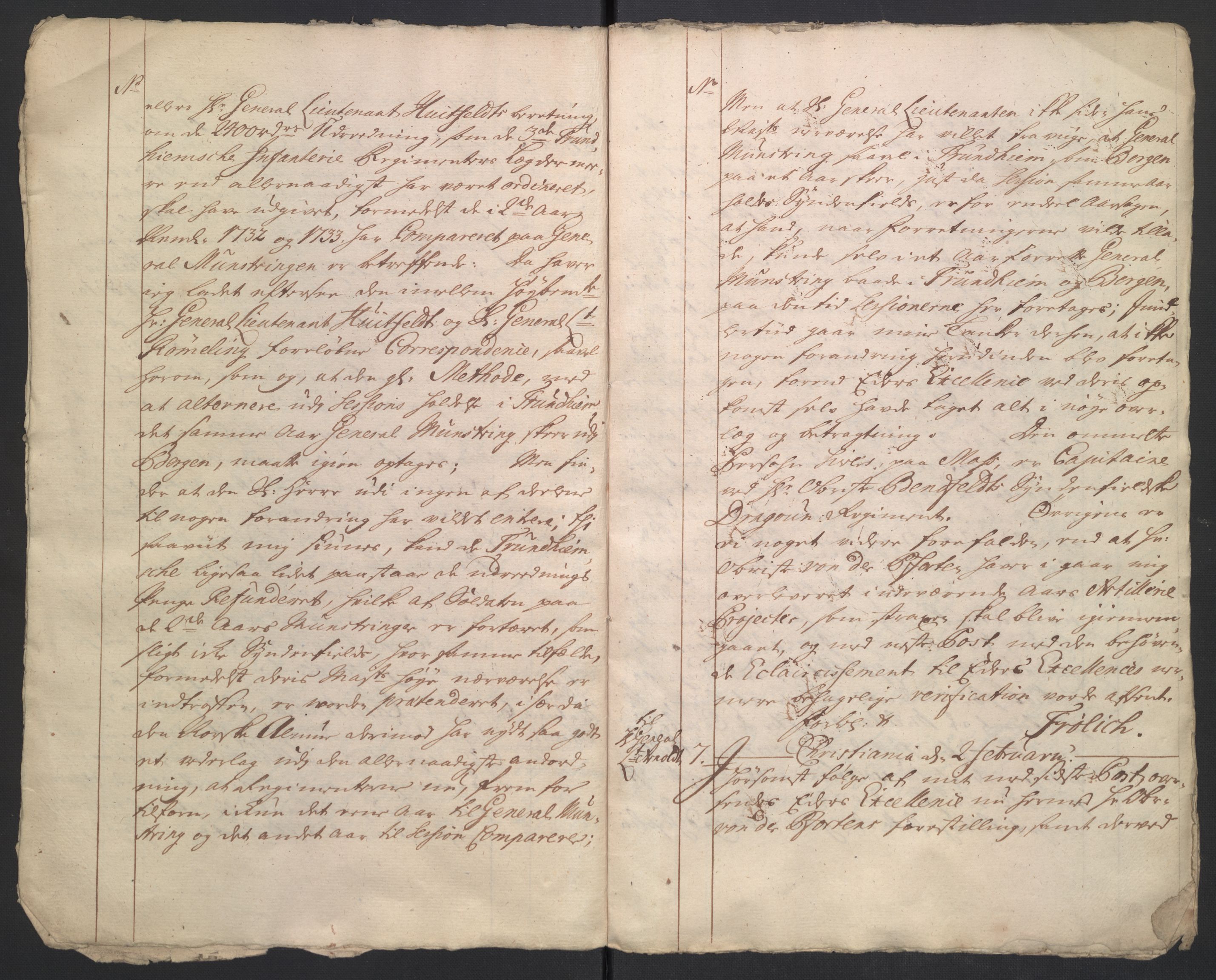 Kommanderende general (KG I) med Det norske krigsdirektorium, AV/RA-EA-5419/B/L0017: Kommanderende generals kopibok, 1737