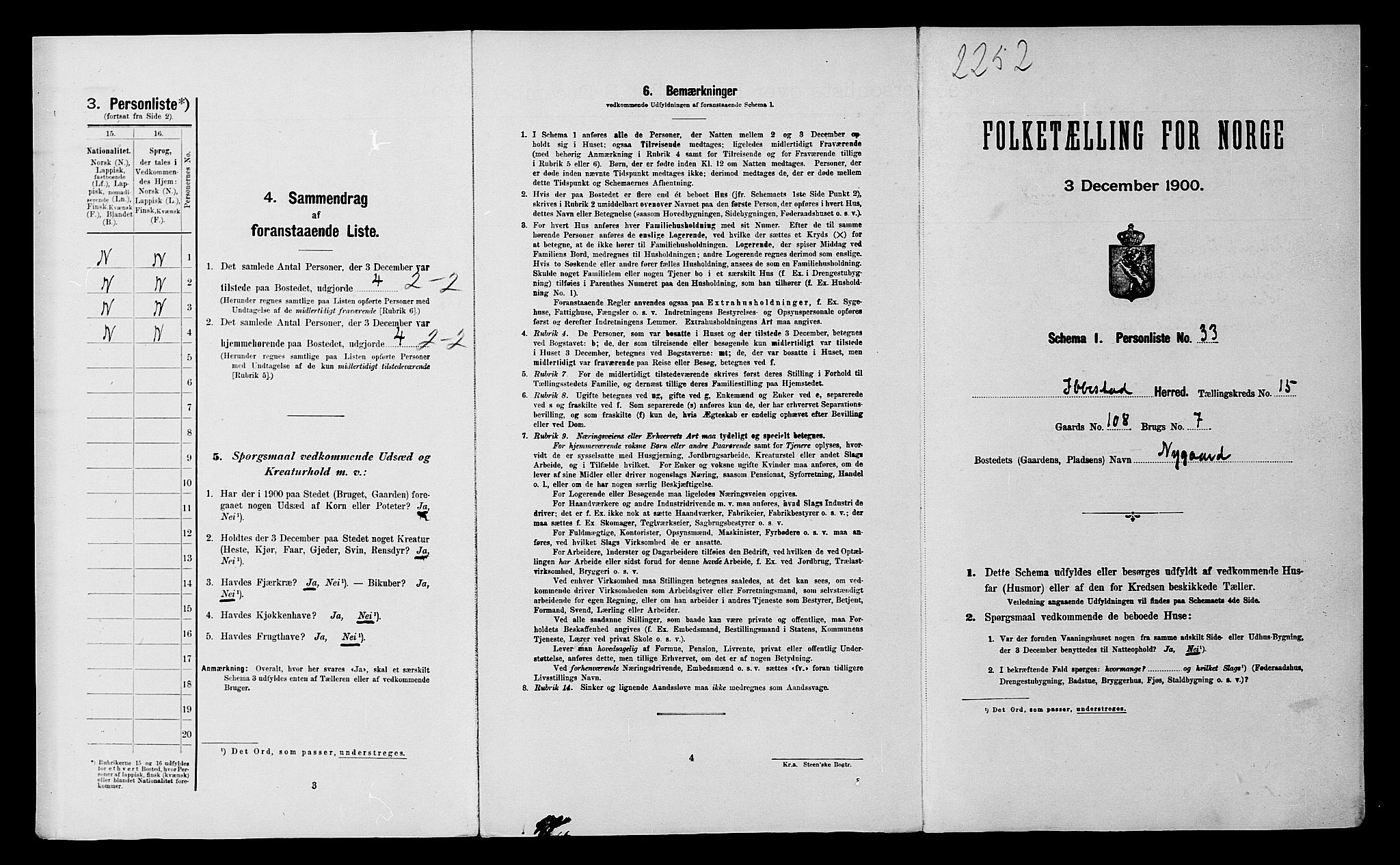 SATØ, Folketelling 1900 for 1917 Ibestad herred, 1900, s. 2097