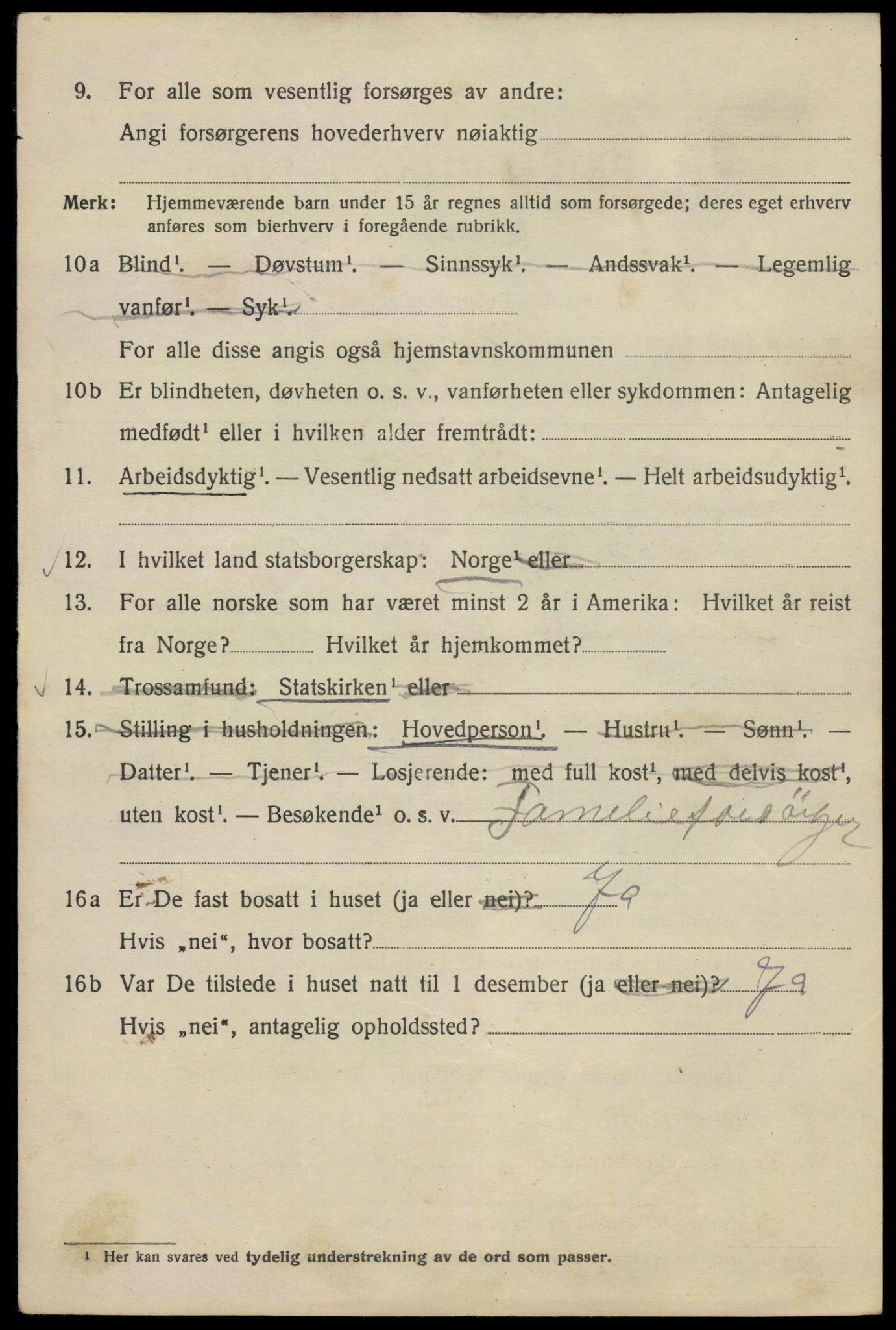 SAO, Folketelling 1920 for 0301 Kristiania kjøpstad, 1920, s. 486174