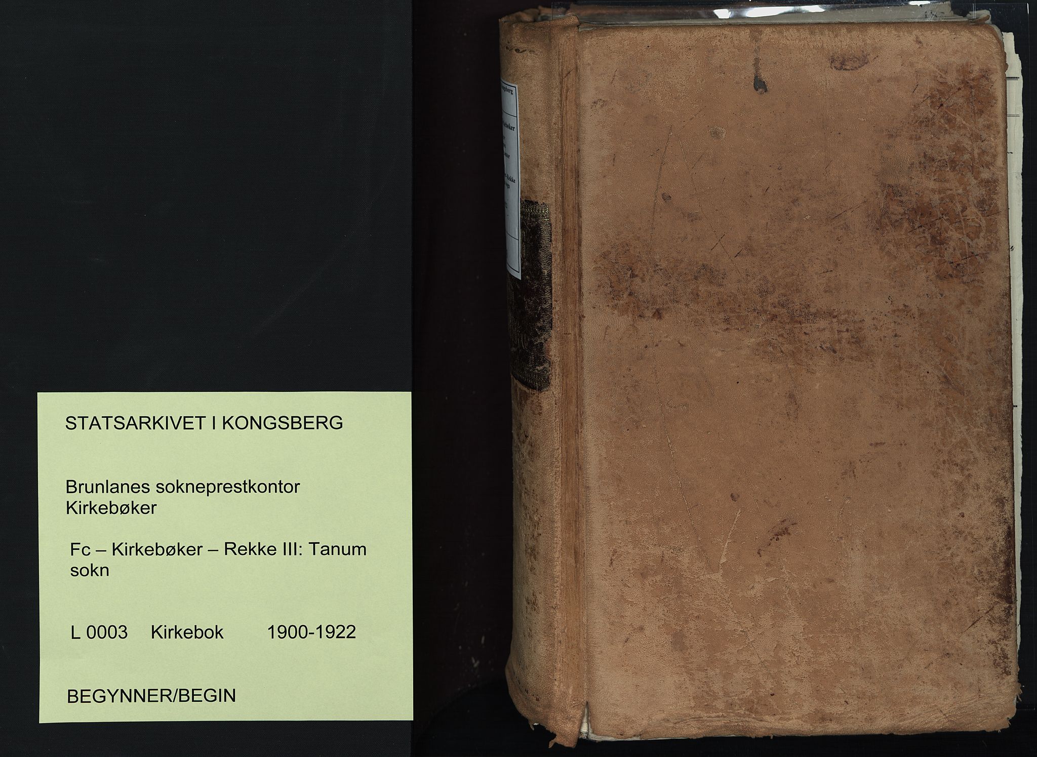 Brunlanes kirkebøker, AV/SAKO-A-342/F/Fc/L0003: Ministerialbok nr. III 3, 1900-1922