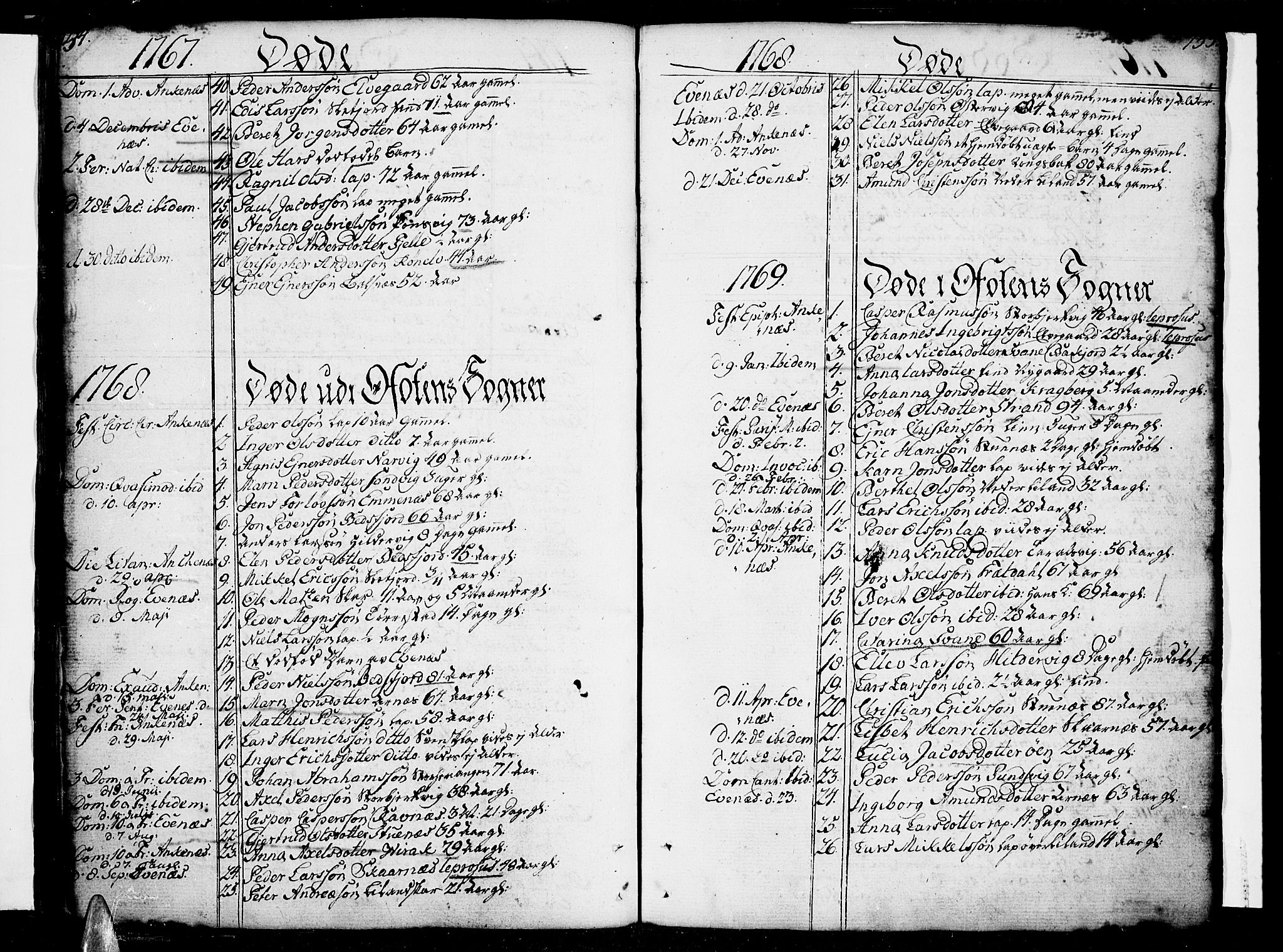 Ministerialprotokoller, klokkerbøker og fødselsregistre - Nordland, AV/SAT-A-1459/863/L0892: Ministerialbok nr. 863A04, 1765-1794, s. 154-155