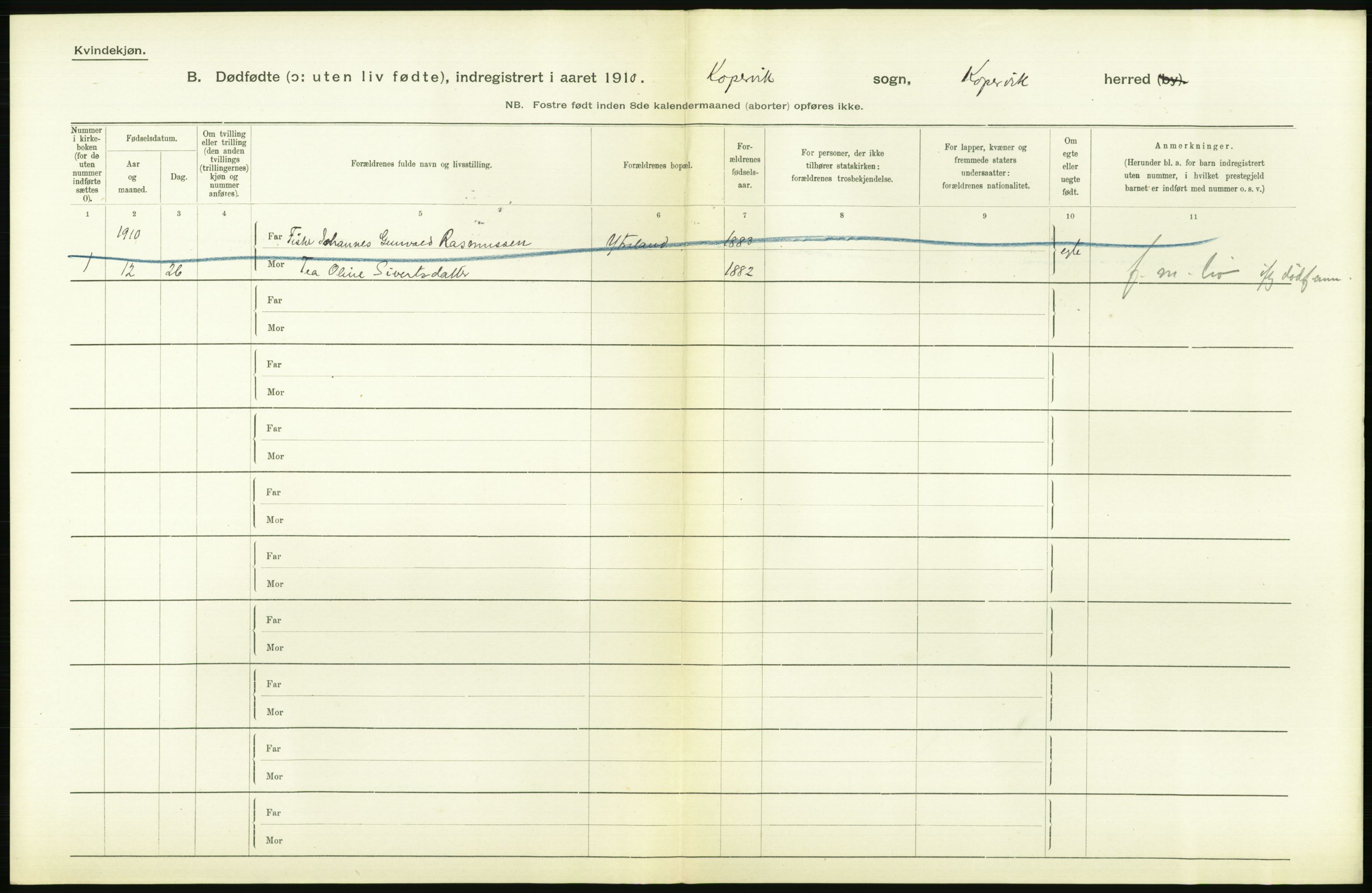 Statistisk sentralbyrå, Sosiodemografiske emner, Befolkning, RA/S-2228/D/Df/Dfa/Dfah/L0024: Stavanger amt: Døde, dødfødte. Bygder og byer., 1910, s. 612