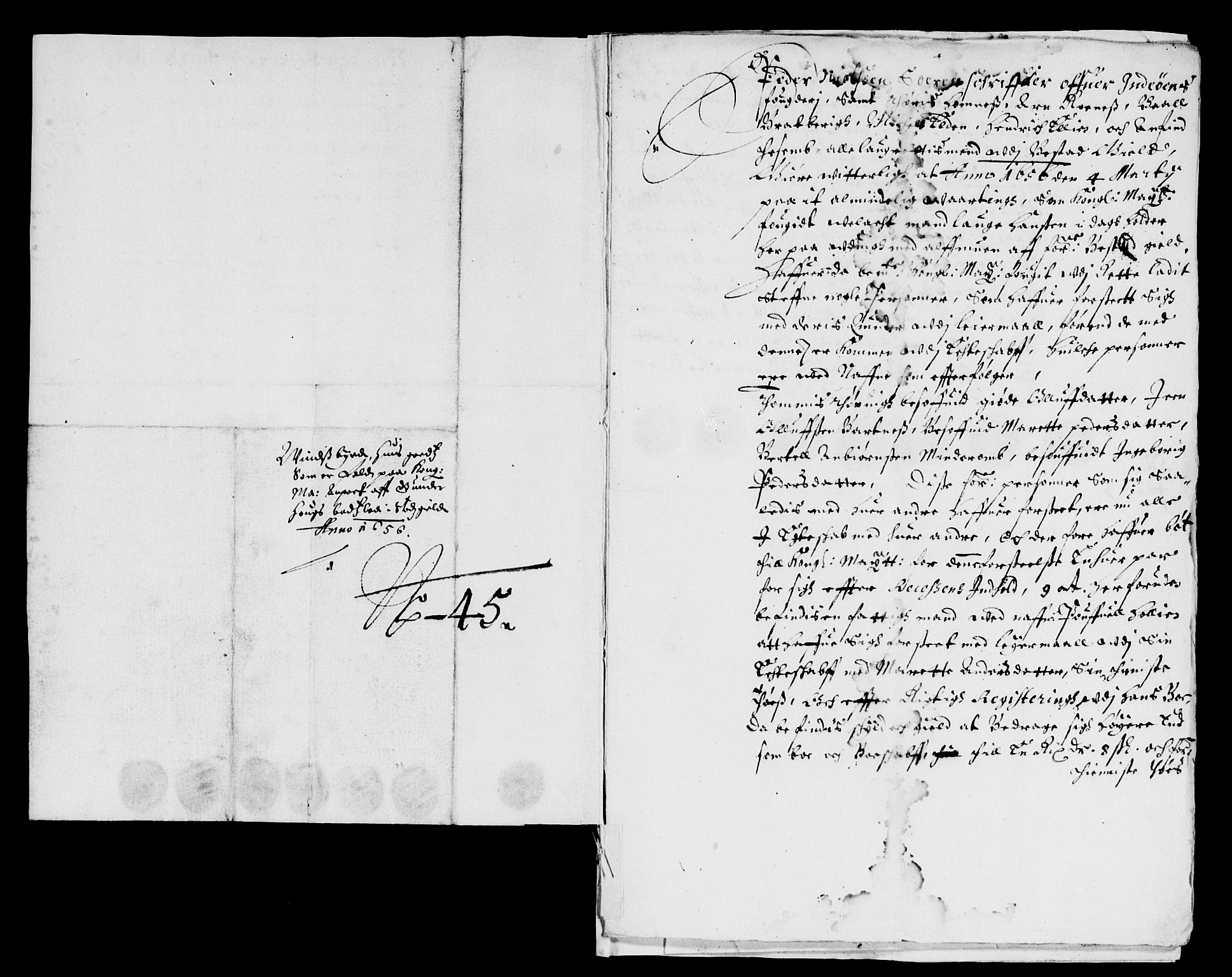 Rentekammeret inntil 1814, Reviderte regnskaper, Lensregnskaper, AV/RA-EA-5023/R/Rb/Rbw/L0120: Trondheim len, 1655-1656