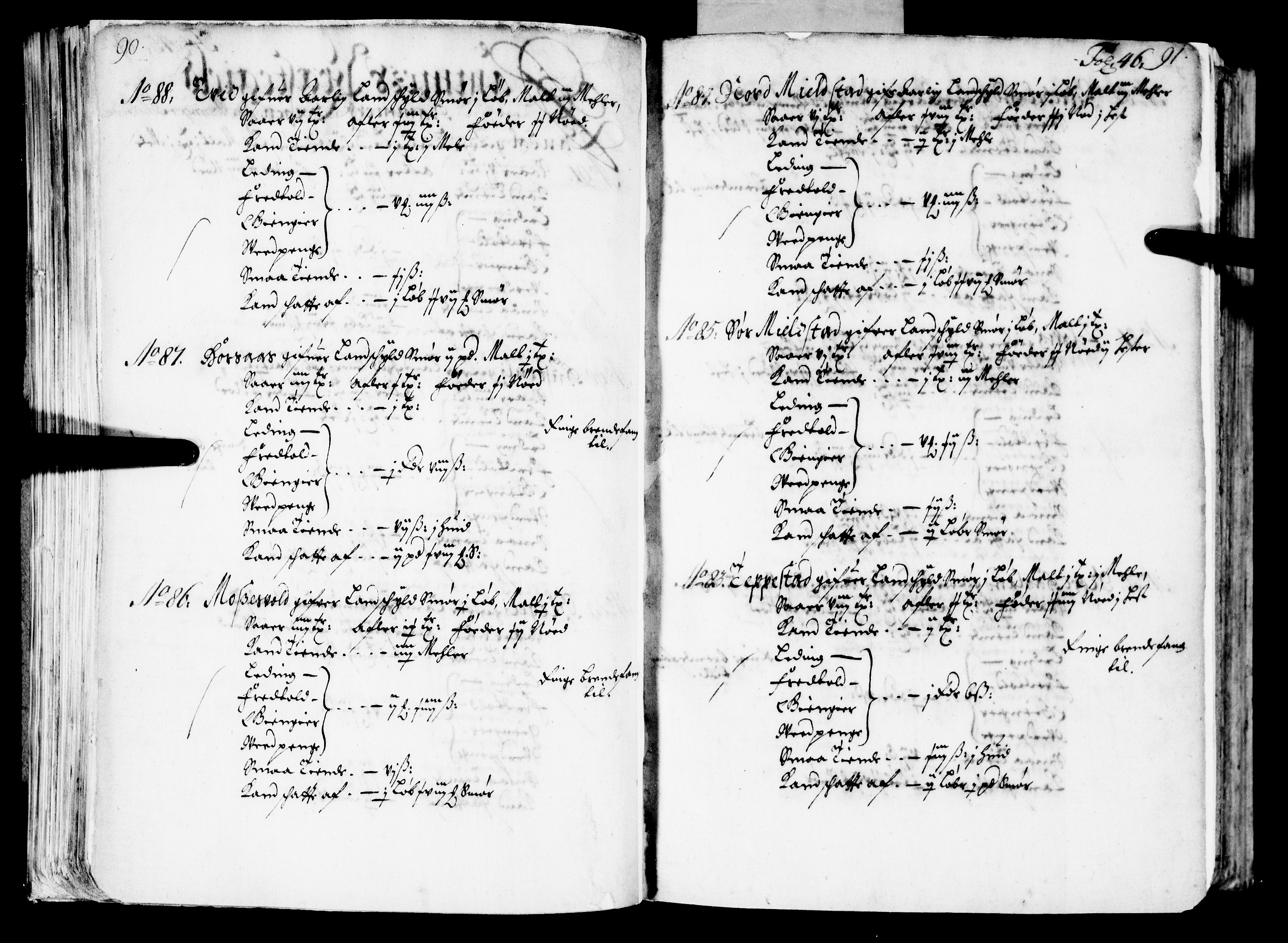 Rentekammeret inntil 1814, Realistisk ordnet avdeling, AV/RA-EA-4070/N/Nb/Nba/L0039: Nordhordland fogderi, 1667, s. 45b-46a