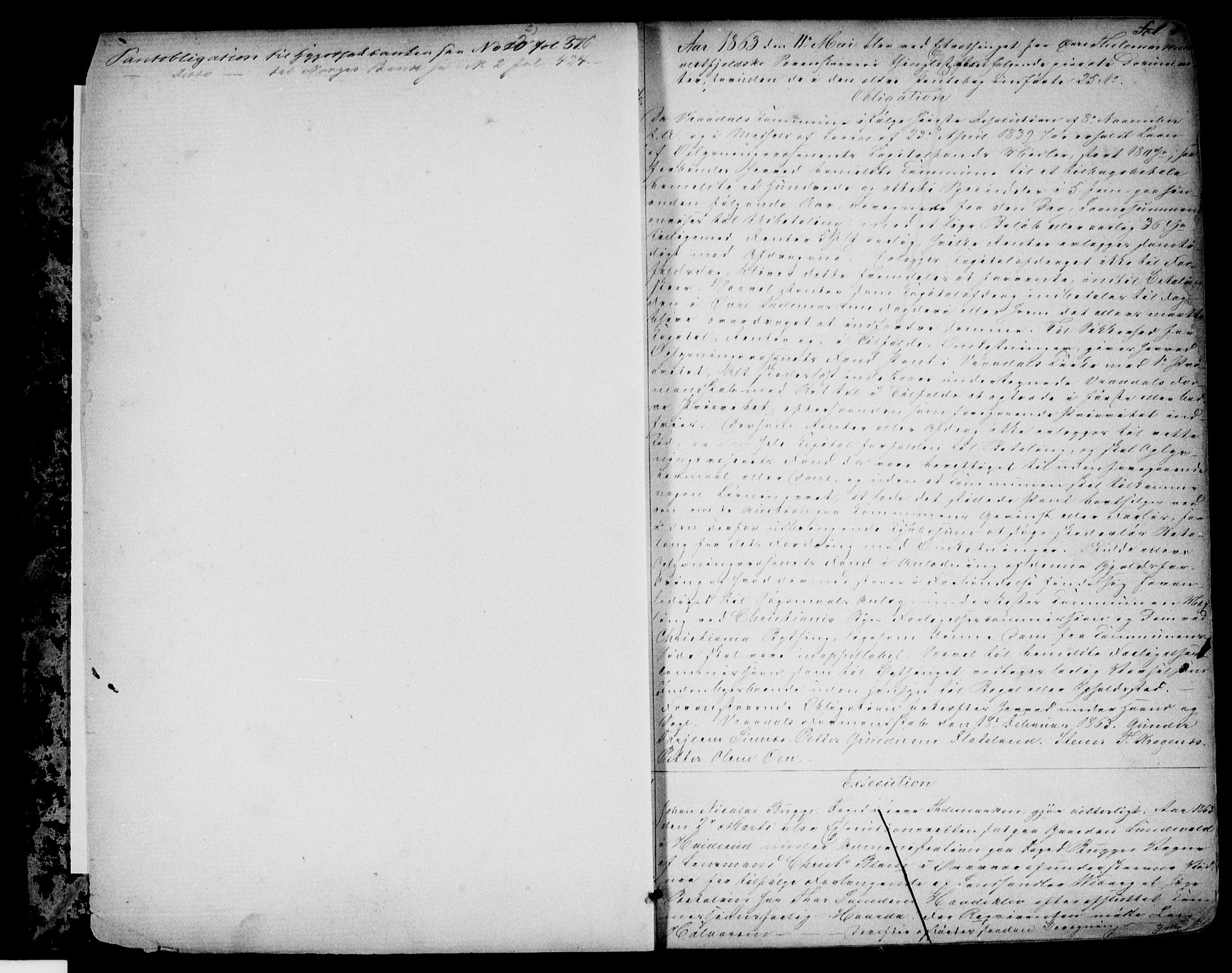 Vest-Telemark sorenskriveri, SAKO/A-134/G/Ga/Gab/L0009: Pantebok nr. II 9, 1863-1869, s. 1