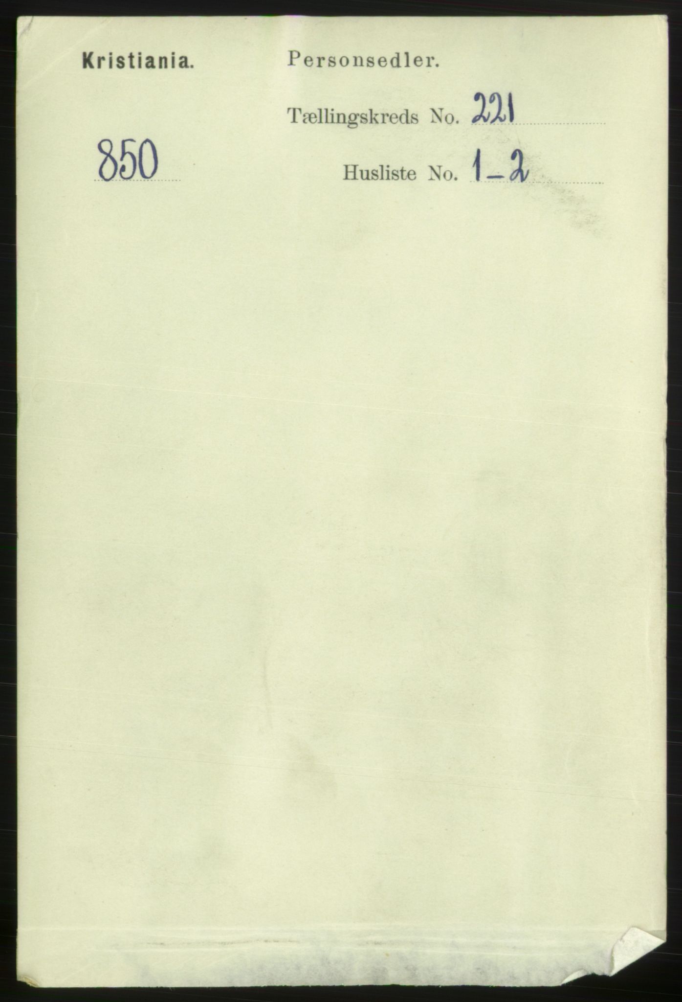 RA, Folketelling 1891 for 0301 Kristiania kjøpstad, 1891, s. 131872