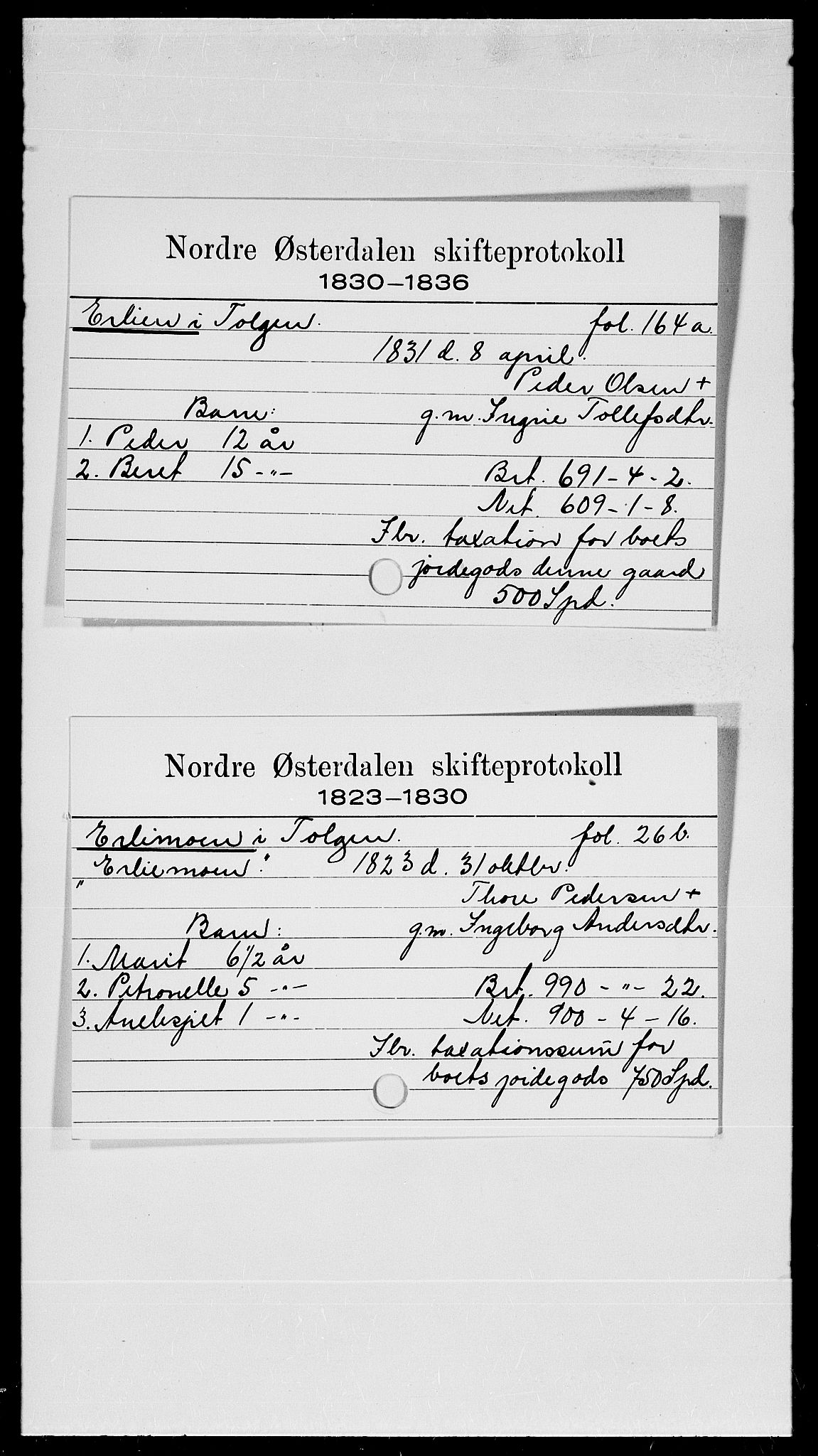 Nord-Østerdal tingrett, SAH/TING-020/J, 1823-1893, s. 3910