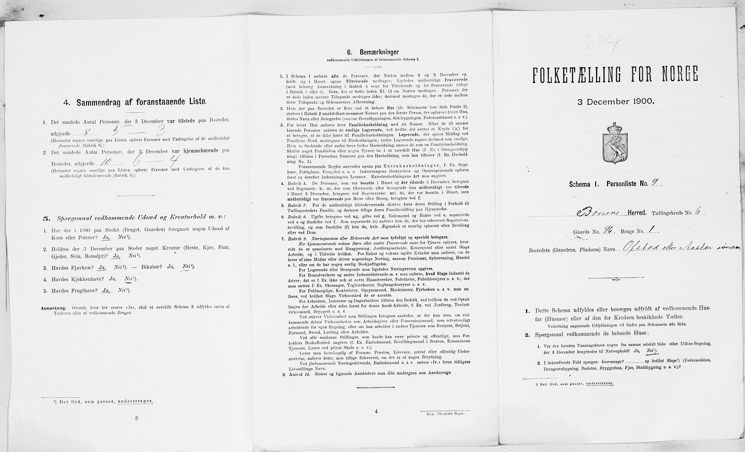 SAT, Folketelling 1900 for 1658 Børsa herred, 1900, s. 667