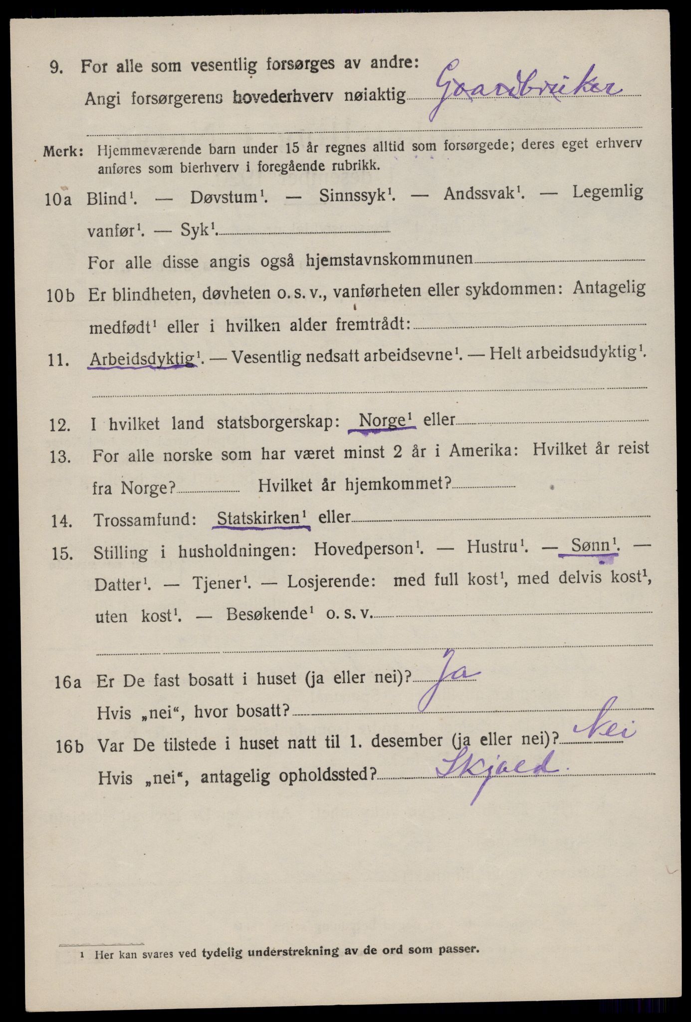 SAST, Folketelling 1920 for 1146 Tysvær herred, 1920, s. 3163