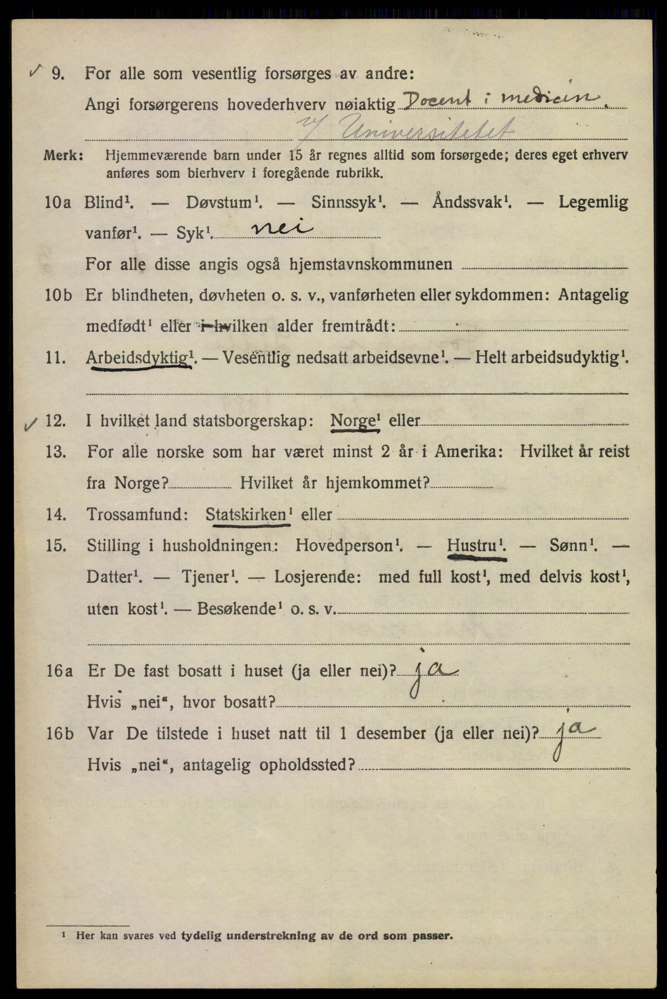 SAO, Folketelling 1920 for 0301 Kristiania kjøpstad, 1920, s. 636250