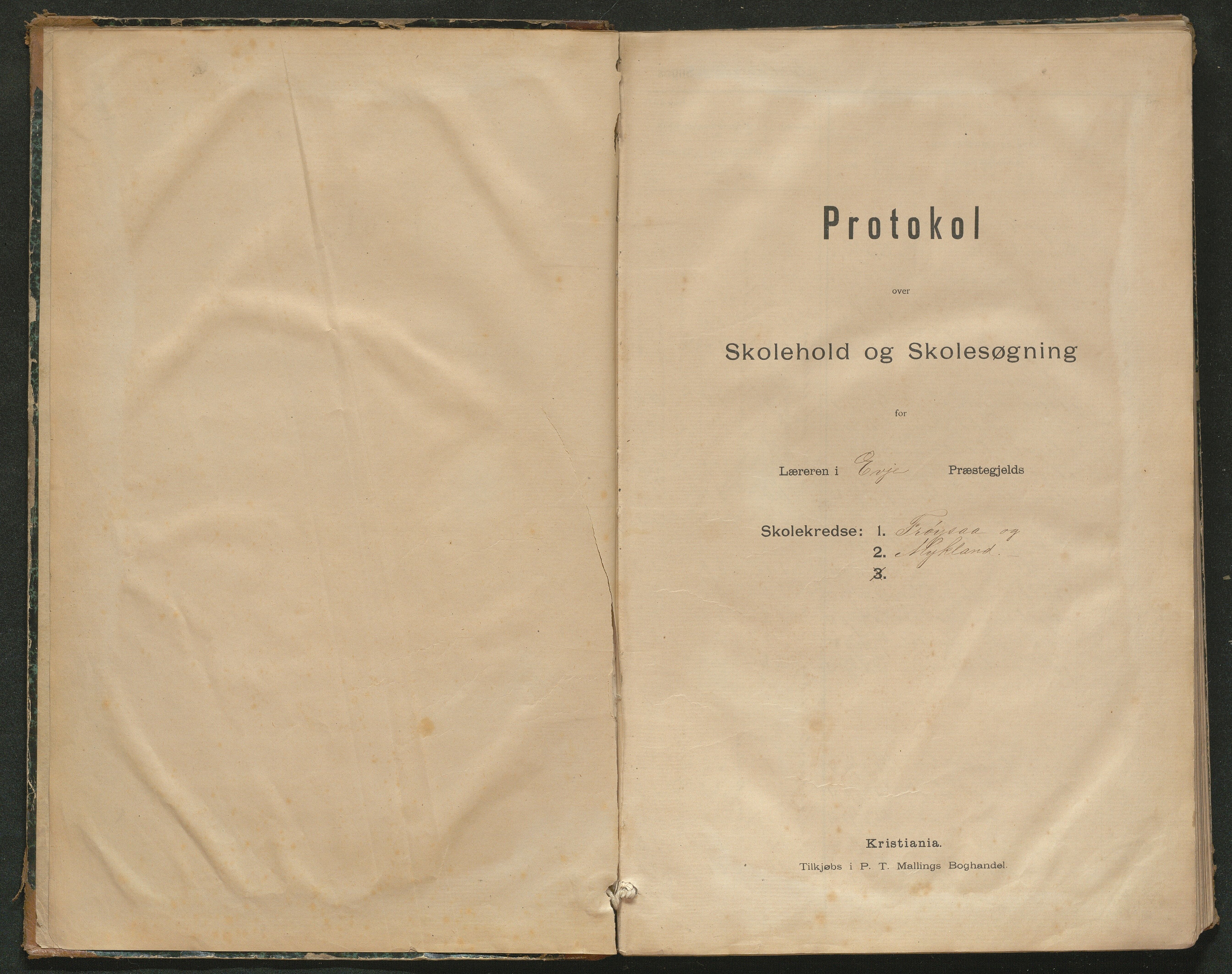 Iveland kommune, De enkelte kretsene/Skolene, AAKS/KA0935-550/A_3/L0002: Skoleprotokoll for Iveland sogns søndre skoledistrikt, 1884-1892