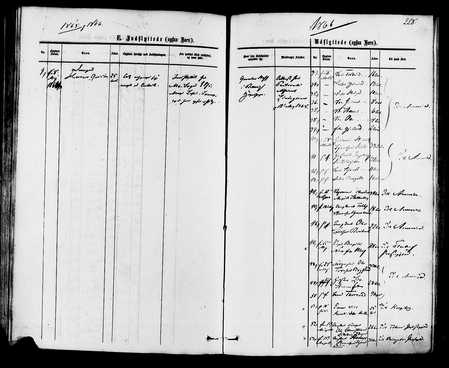 Rollag kirkebøker, AV/SAKO-A-240/F/Fa/L0009: Ministerialbok nr. I 9, 1860-1874, s. 228