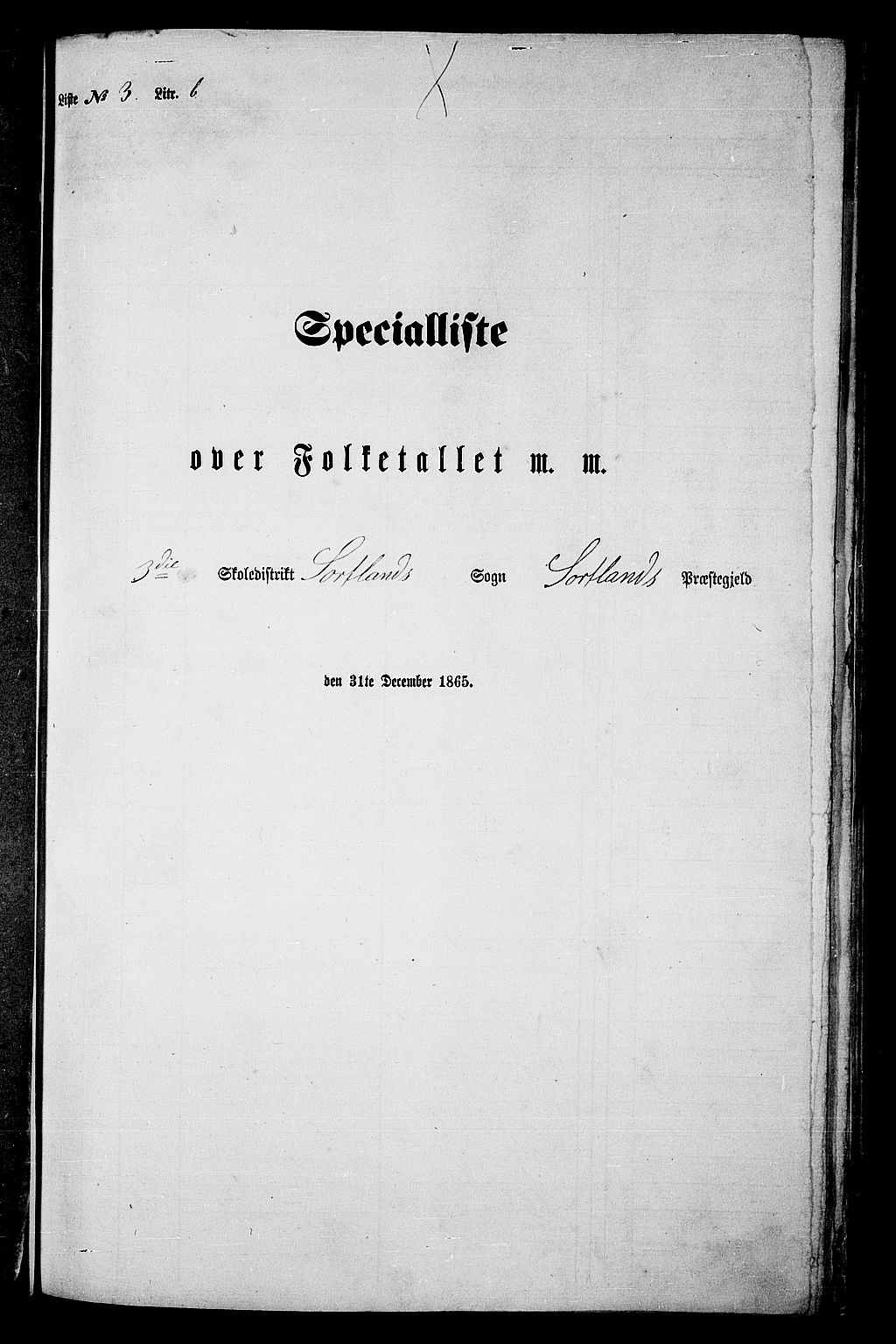 RA, Folketelling 1865 for 1870P Sortland prestegjeld, 1865, s. 65