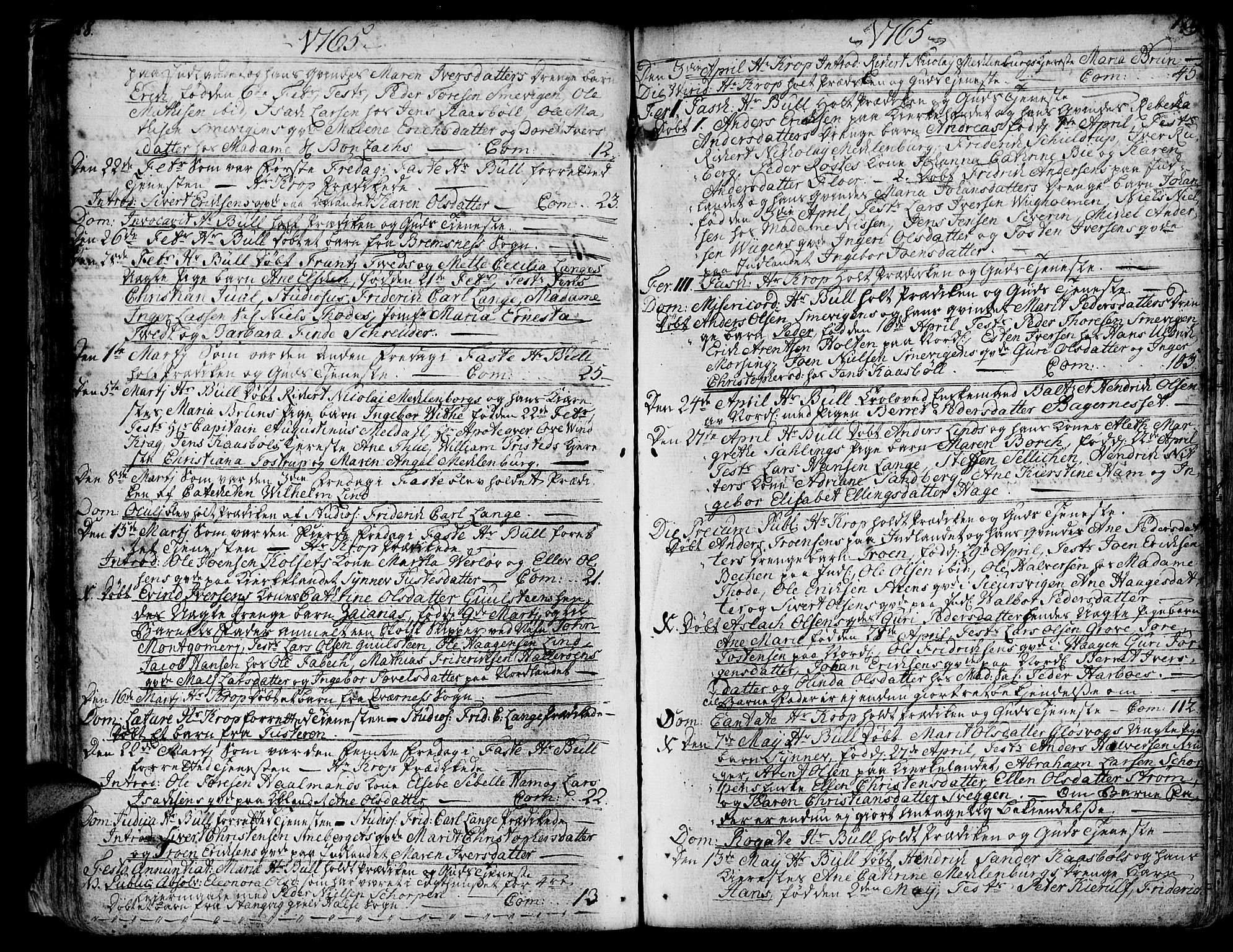 Ministerialprotokoller, klokkerbøker og fødselsregistre - Møre og Romsdal, AV/SAT-A-1454/572/L0840: Ministerialbok nr. 572A03, 1754-1784, s. 128-129