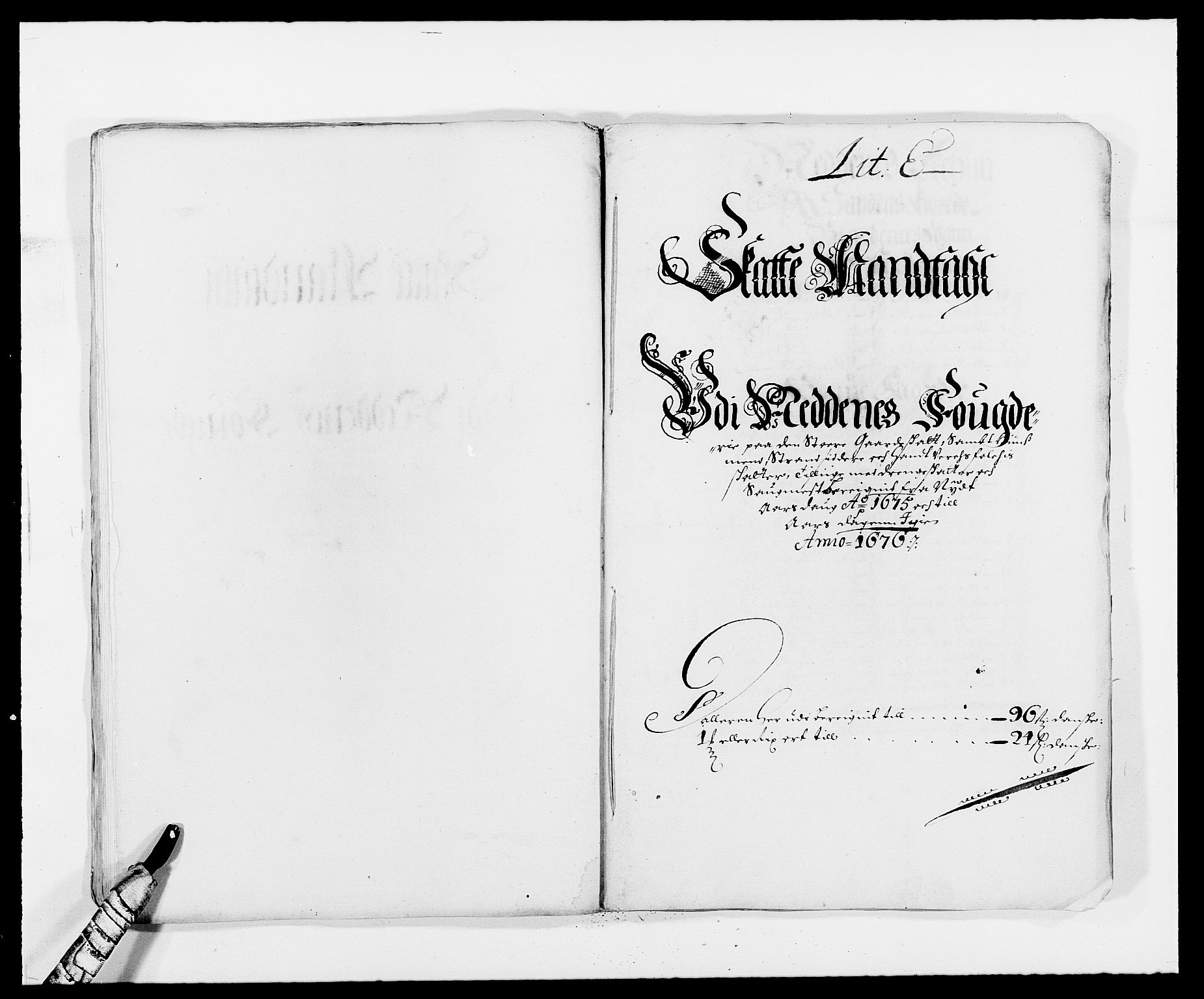 Rentekammeret inntil 1814, Reviderte regnskaper, Fogderegnskap, AV/RA-EA-4092/R39/L2301: Fogderegnskap Nedenes, 1675-1676, s. 92