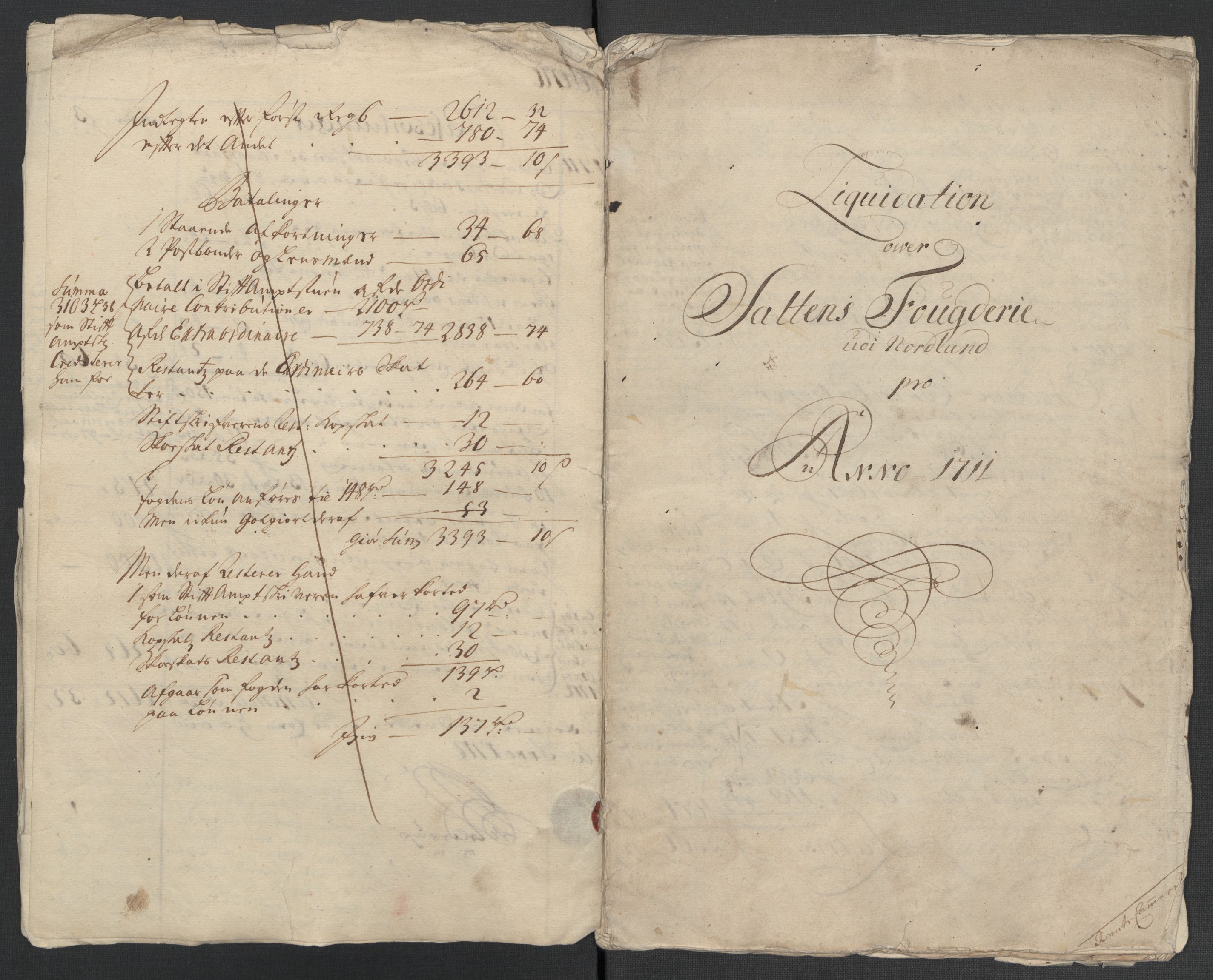 Rentekammeret inntil 1814, Reviderte regnskaper, Fogderegnskap, AV/RA-EA-4092/R66/L4582: Fogderegnskap Salten, 1711-1712, s. 10