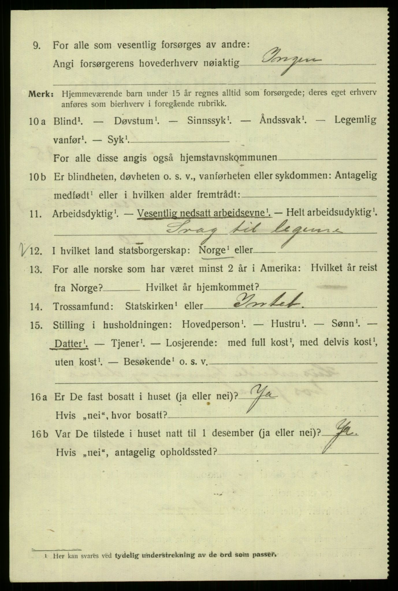 SAB, Folketelling 1920 for 1301 Bergen kjøpstad, 1920, s. 157070