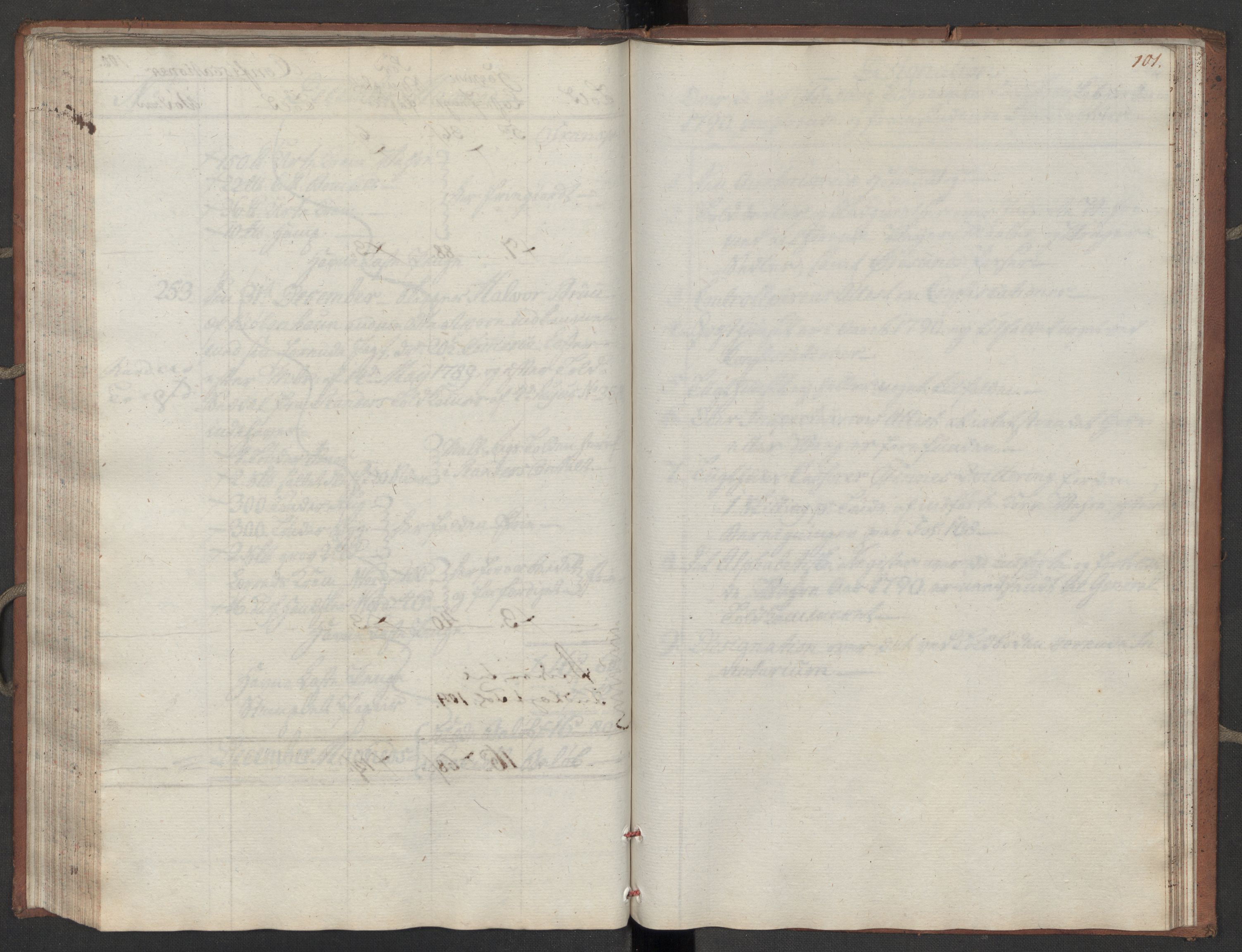 Generaltollkammeret, tollregnskaper, AV/RA-EA-5490/R10/L0052/0001: Tollregnskaper Tønsberg / Inngående tollbok, 1790, s. 100b-101a