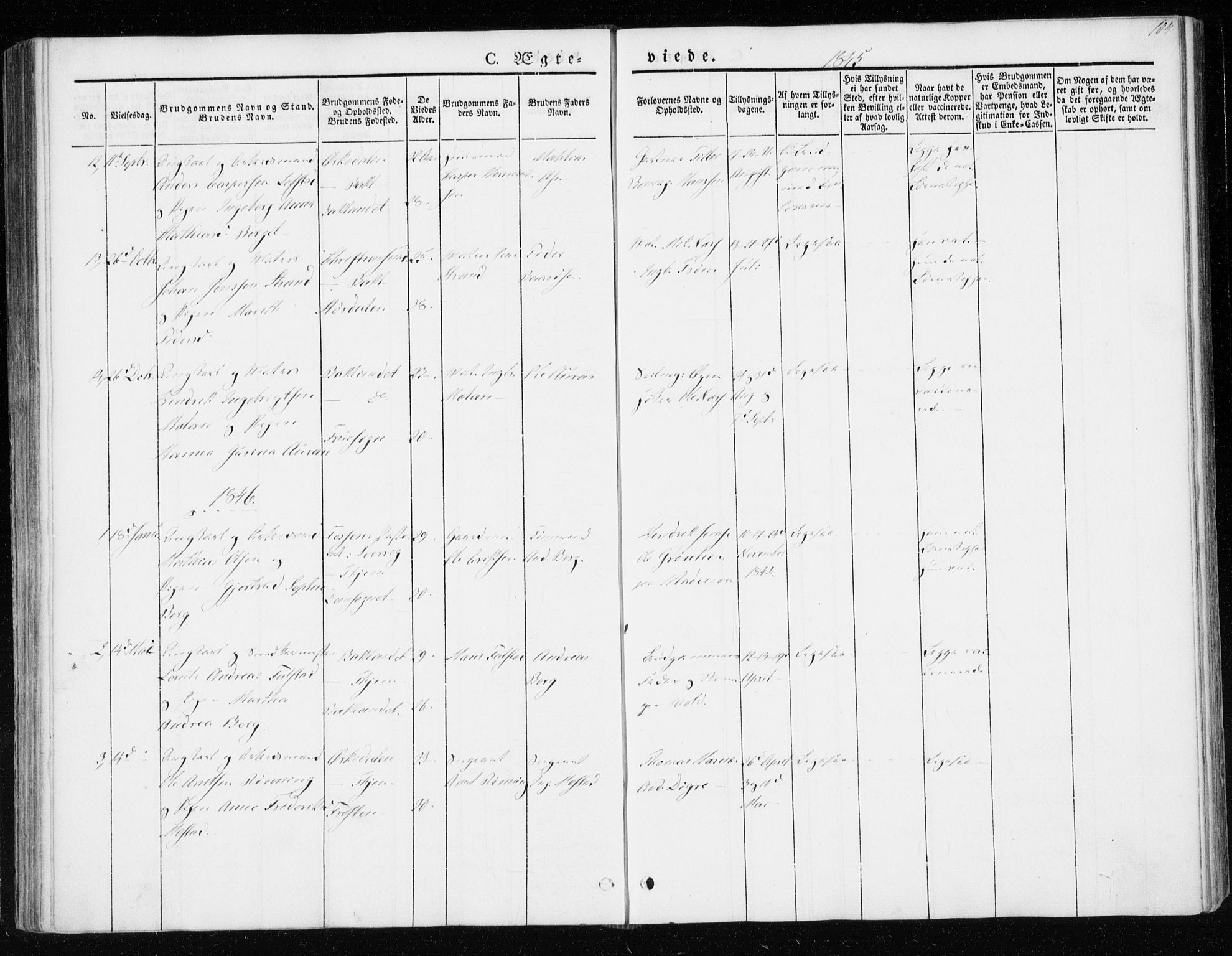 Ministerialprotokoller, klokkerbøker og fødselsregistre - Sør-Trøndelag, AV/SAT-A-1456/604/L0183: Ministerialbok nr. 604A04, 1841-1850, s. 104