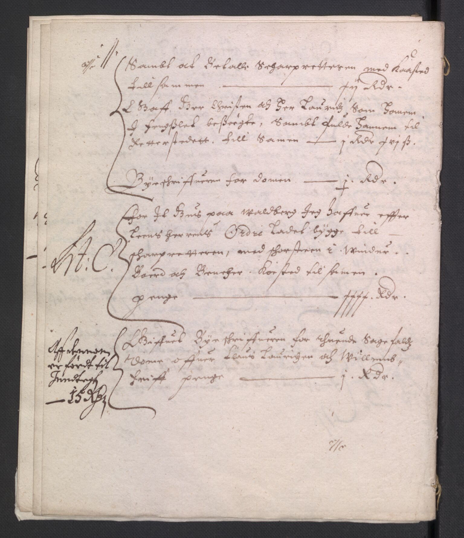 Rentekammeret inntil 1814, Reviderte regnskaper, Byregnskaper, RA/EA-4066/R/Ro/L0299: [O2] By- og kontribusjonsregnskap, 1639-1661, s. 561