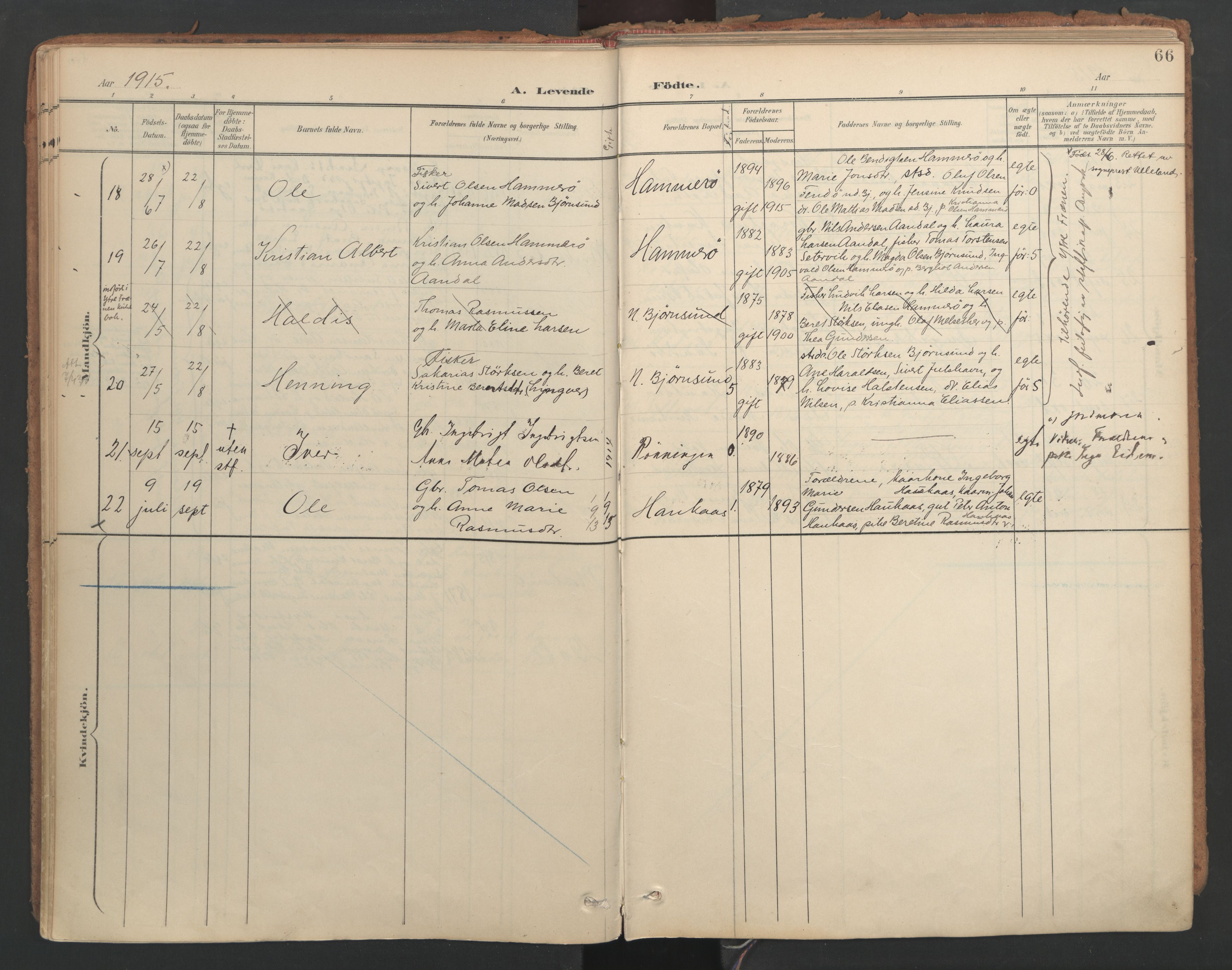 Ministerialprotokoller, klokkerbøker og fødselsregistre - Møre og Romsdal, AV/SAT-A-1454/564/L0741: Ministerialbok nr. 564A02, 1900-1976, s. 66