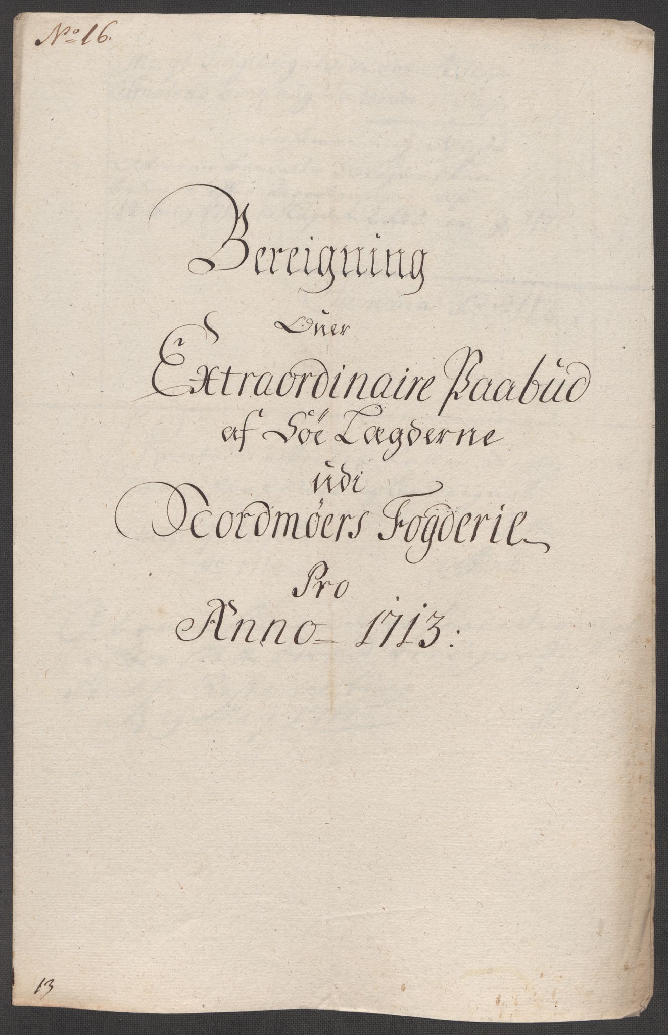 Rentekammeret inntil 1814, Reviderte regnskaper, Fogderegnskap, RA/EA-4092/R56/L3747: Fogderegnskap Nordmøre, 1713, s. 138