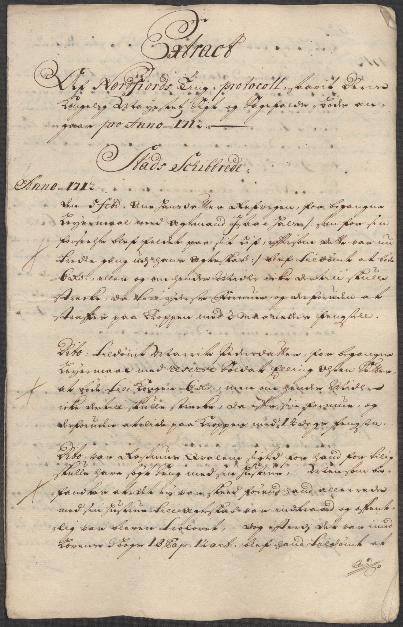 Rentekammeret inntil 1814, Reviderte regnskaper, Fogderegnskap, RA/EA-4092/R53/L3435: Fogderegnskap Sunn- og Nordfjord, 1712, s. 193