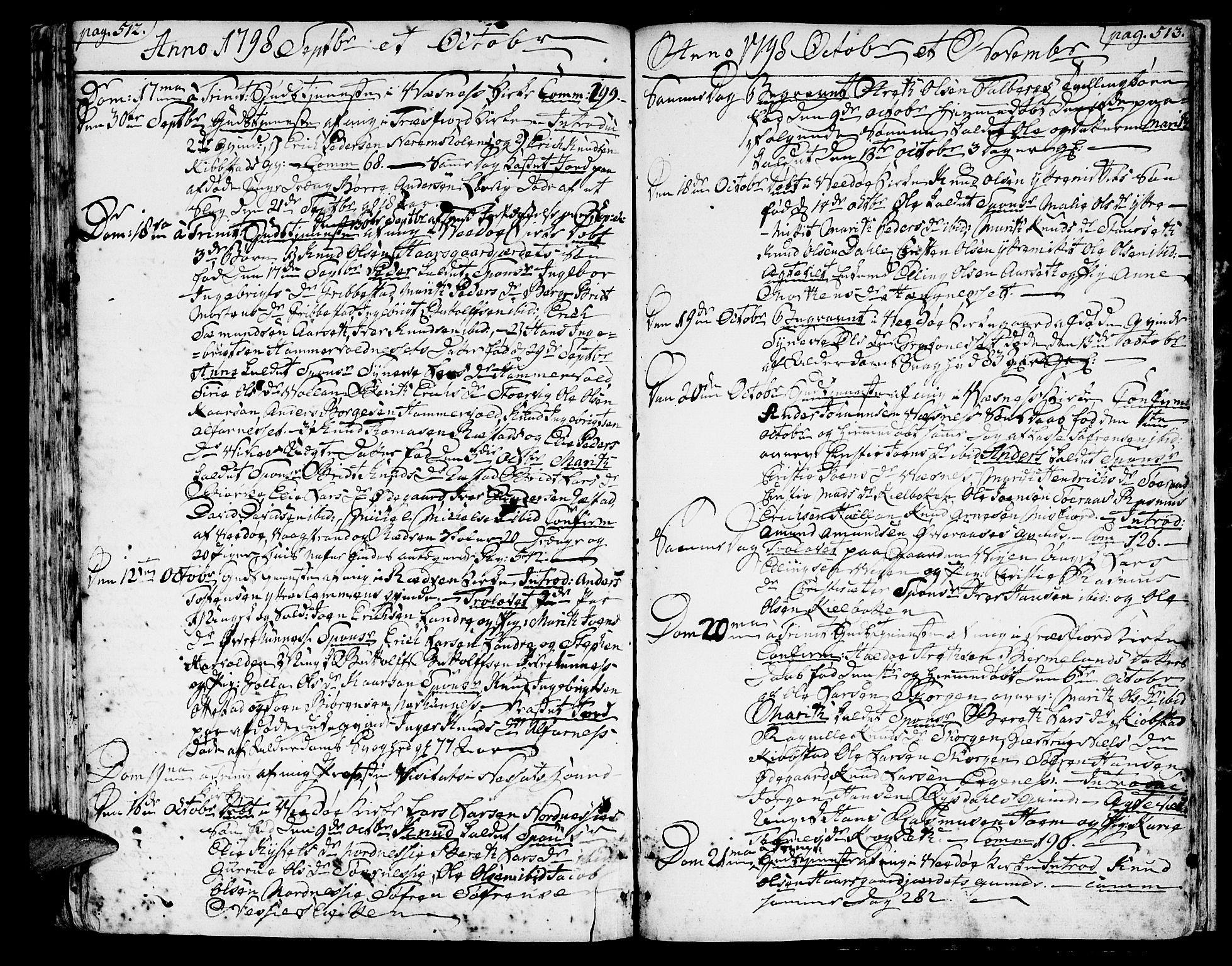 Ministerialprotokoller, klokkerbøker og fødselsregistre - Møre og Romsdal, AV/SAT-A-1454/547/L0600: Ministerialbok nr. 547A02, 1765-1799, s. 512-513