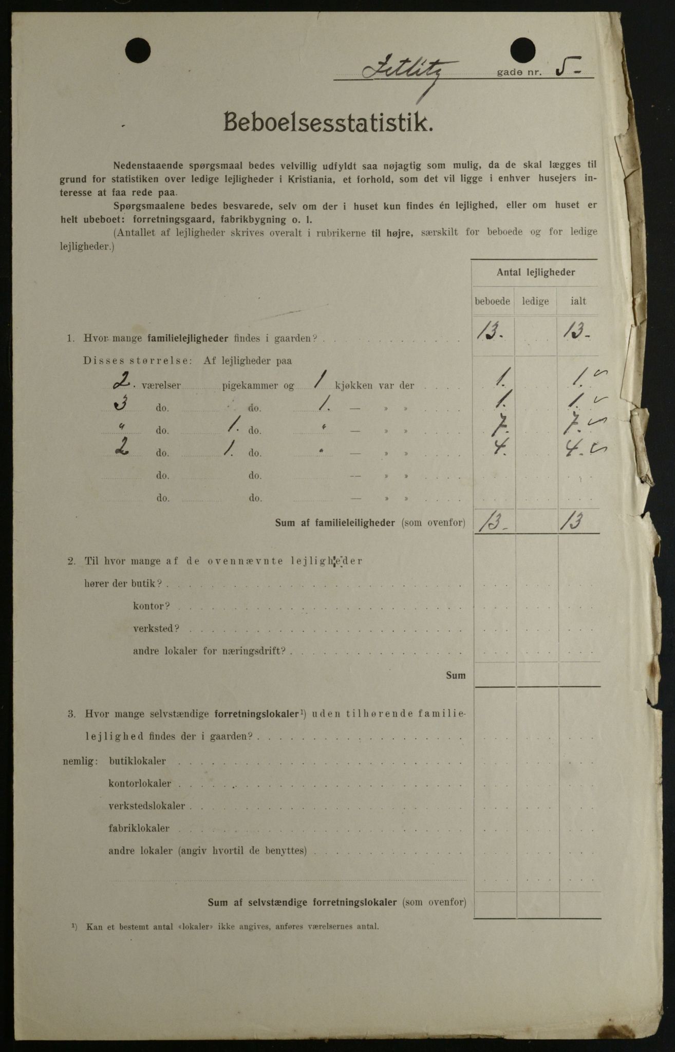 OBA, Kommunal folketelling 1.2.1908 for Kristiania kjøpstad, 1908, s. 115571