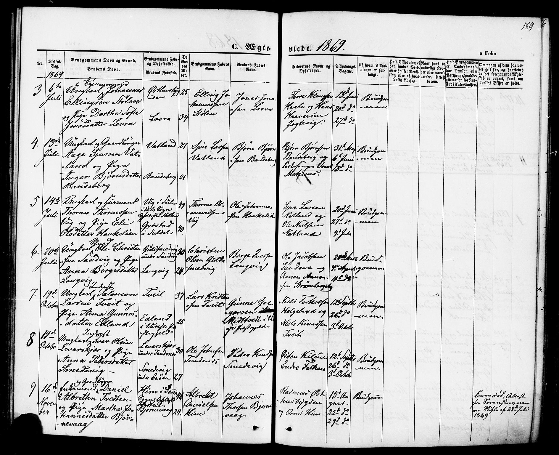 Jelsa sokneprestkontor, AV/SAST-A-101842/01/IV: Ministerialbok nr. A 8, 1867-1883, s. 189