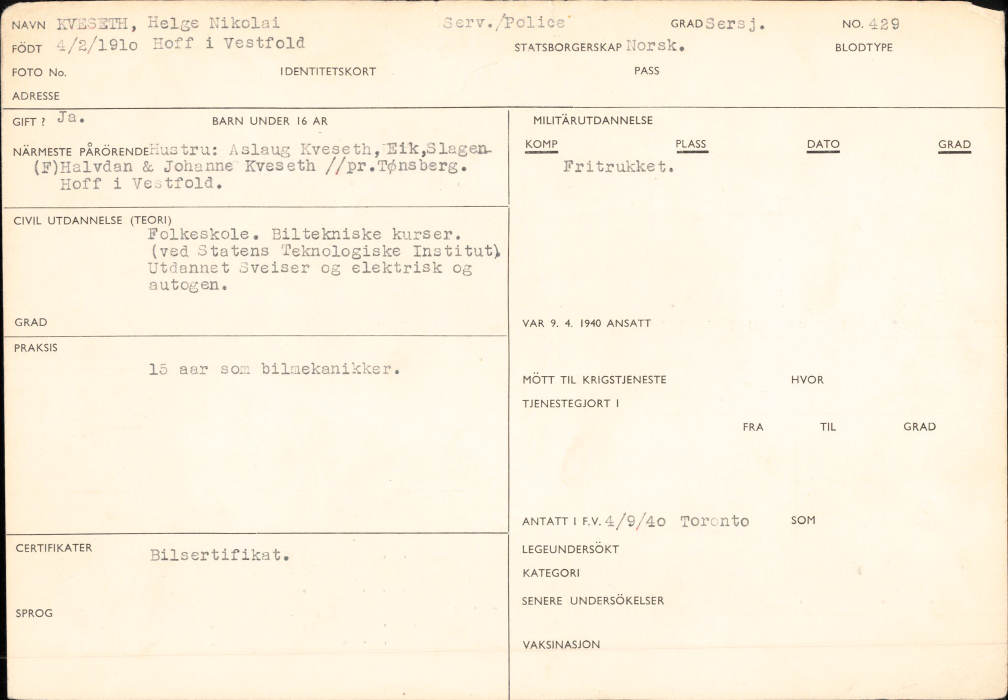 Forsvaret, Forsvarets overkommando/Luftforsvarsstaben, RA/RAFA-4079/P/Pa/L0024: Personellpapirer, 1910, s. 554