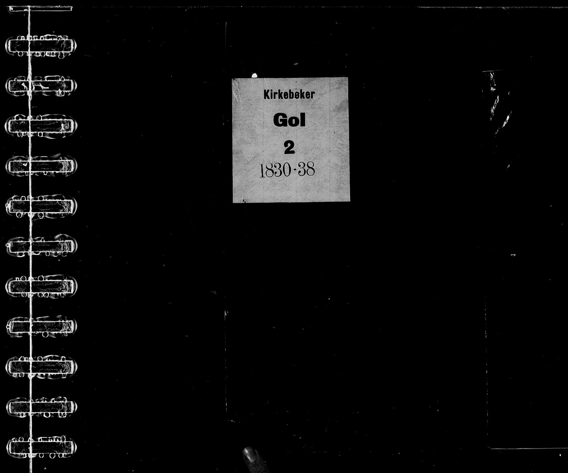 Gol kirkebøker, SAKO/A-226/G/Gb/L0001: Klokkerbok nr. II 1, 1831-1838