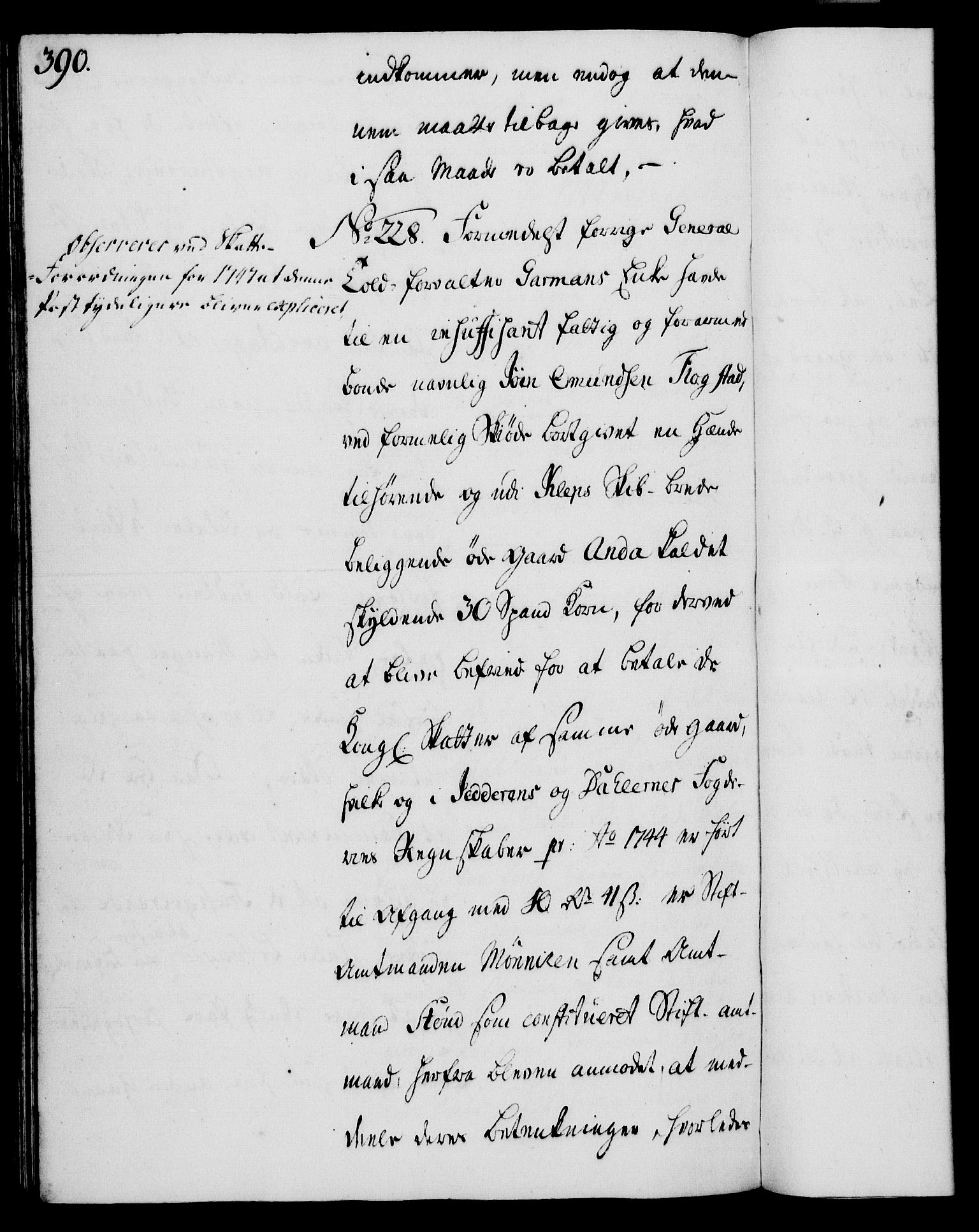 Rentekammeret, Kammerkanselliet, AV/RA-EA-3111/G/Gh/Gha/L0027: Norsk ekstraktmemorialprotokoll (merket RK 53.72), 1745-1746, s. 390