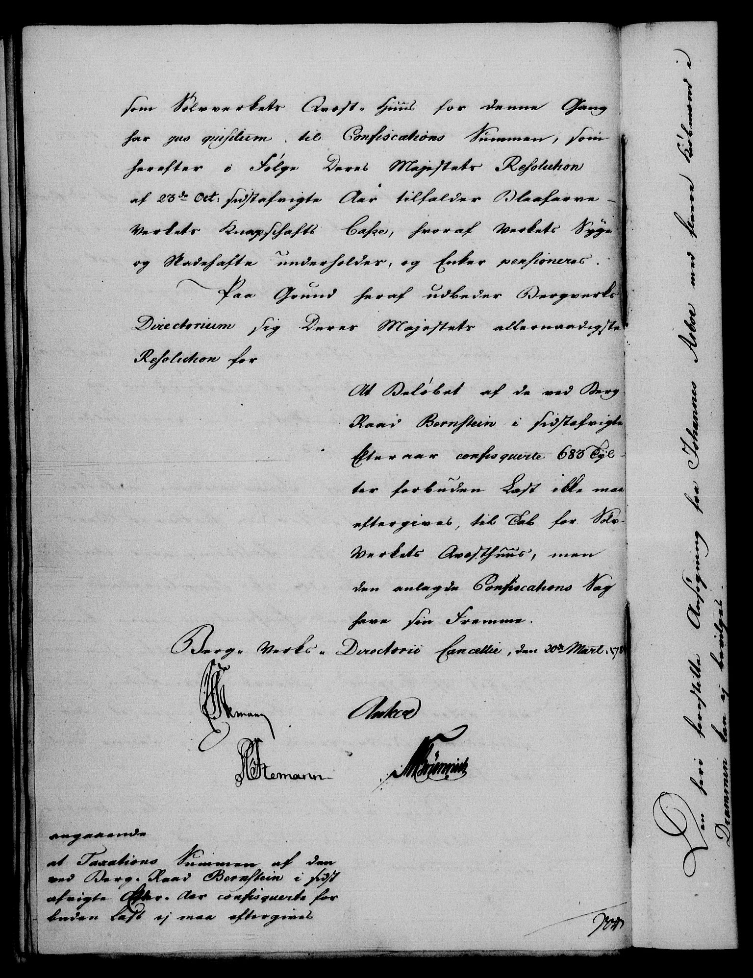 Rentekammeret, Renteskriverkontorene, RA/EA-3115/M/Mf/Mfa/L0006: Resolusjonsprotokoll med register (merket RK 54.6), 1784