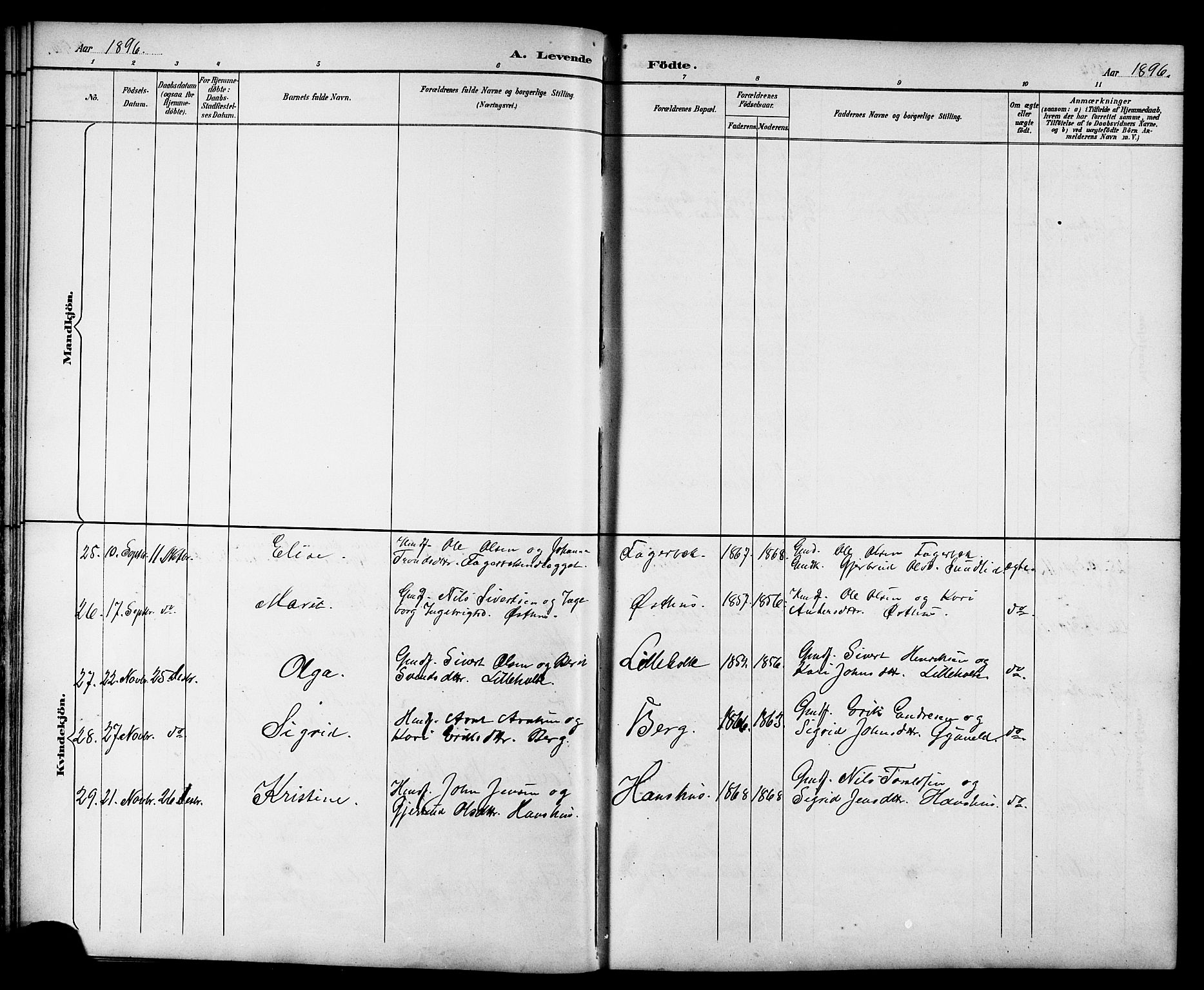 Ministerialprotokoller, klokkerbøker og fødselsregistre - Sør-Trøndelag, AV/SAT-A-1456/689/L1044: Klokkerbok nr. 689C03, 1893-1922