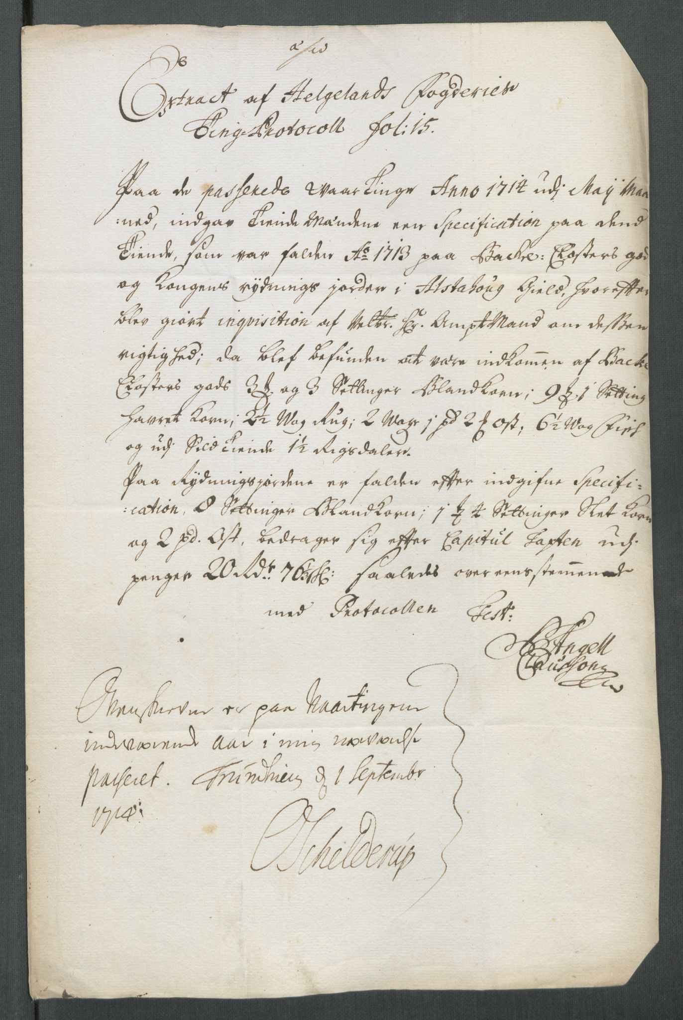 Rentekammeret inntil 1814, Reviderte regnskaper, Fogderegnskap, AV/RA-EA-4092/R65/L4512: Fogderegnskap Helgeland, 1712-1713, s. 401