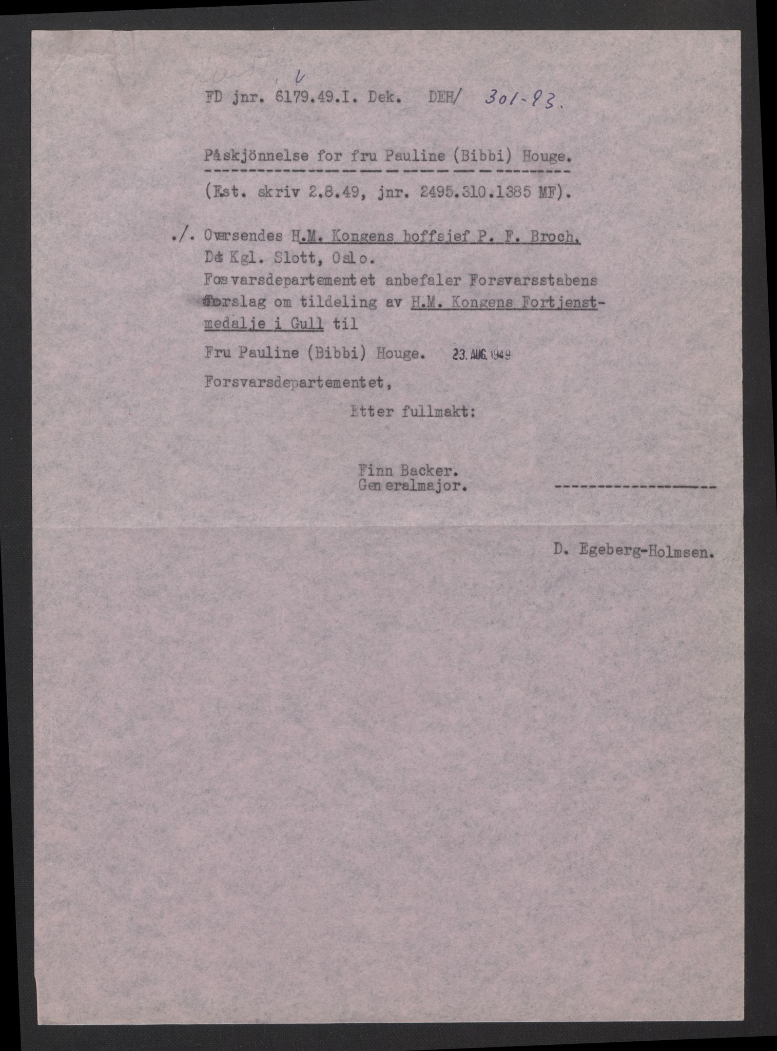 Forsvarsdepartementet, arkivet 1940-1945, RA/RAFA-2062, 1940-1945, s. 859