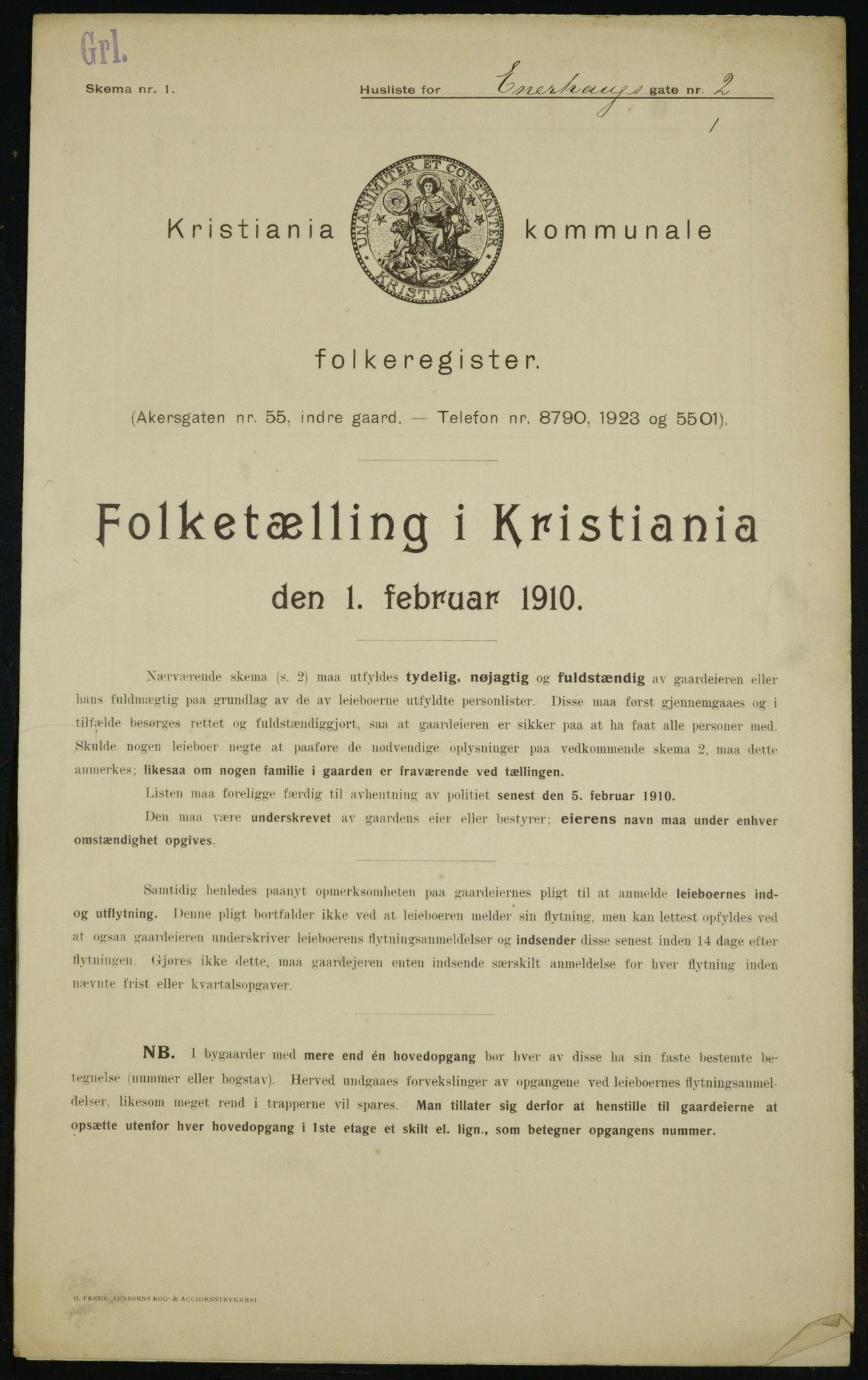 OBA, Kommunal folketelling 1.2.1910 for Kristiania, 1910, s. 19684
