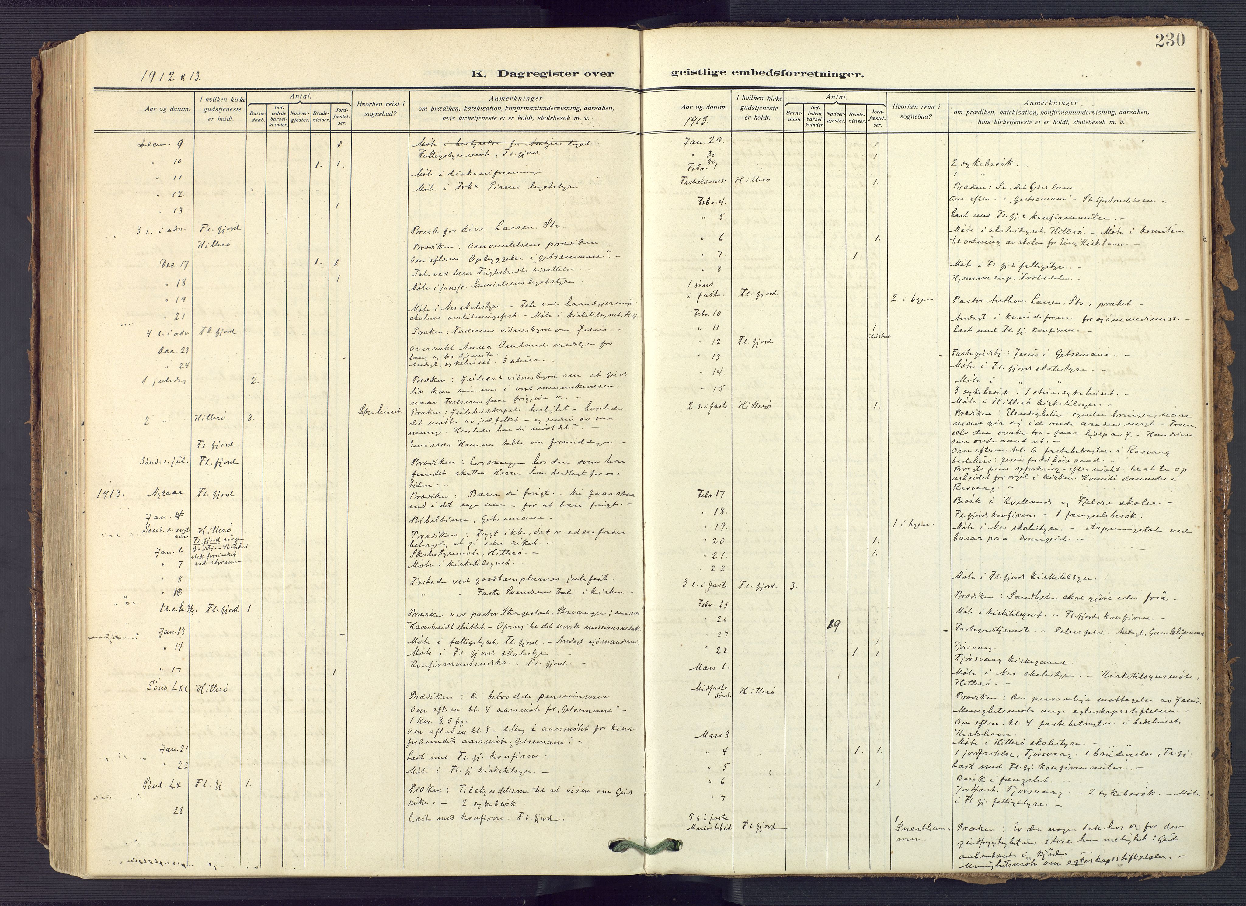 Flekkefjord sokneprestkontor, AV/SAK-1111-0012/F/Fa/Fac/L0010: Ministerialbok nr. A 10, 1910-1927, s. 230