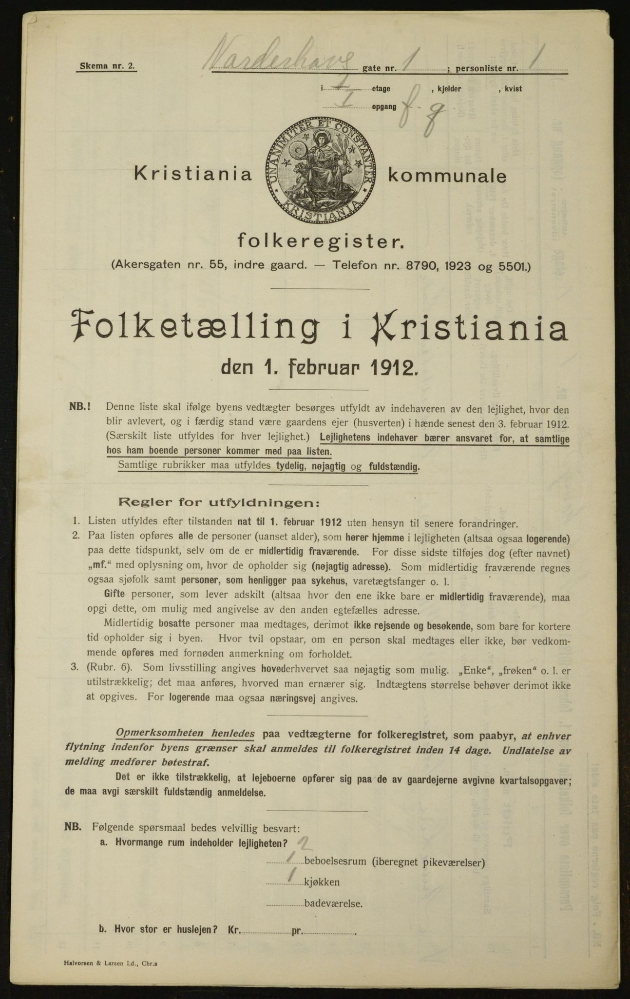 OBA, Kommunal folketelling 1.2.1912 for Kristiania, 1912, s. 73067