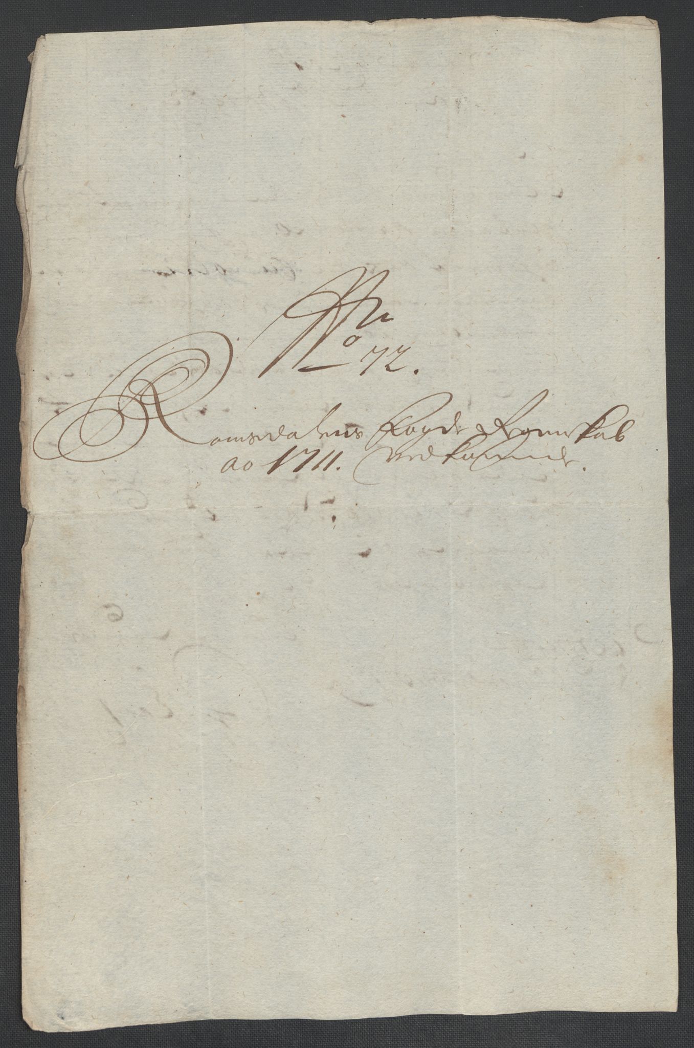 Rentekammeret inntil 1814, Reviderte regnskaper, Fogderegnskap, RA/EA-4092/R55/L3660: Fogderegnskap Romsdal, 1711, s. 339