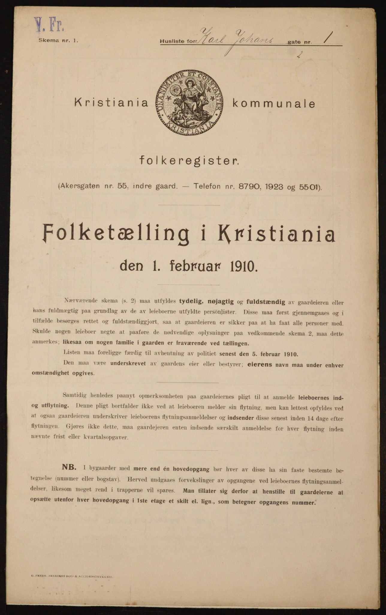 OBA, Kommunal folketelling 1.2.1910 for Kristiania, 1910, s. 47269