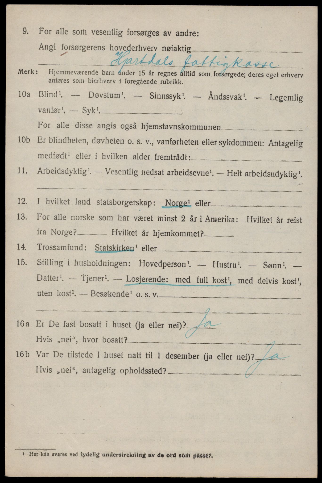 SAKO, Folketelling 1920 for 0827 Hjartdal herred, 1920, s. 4033