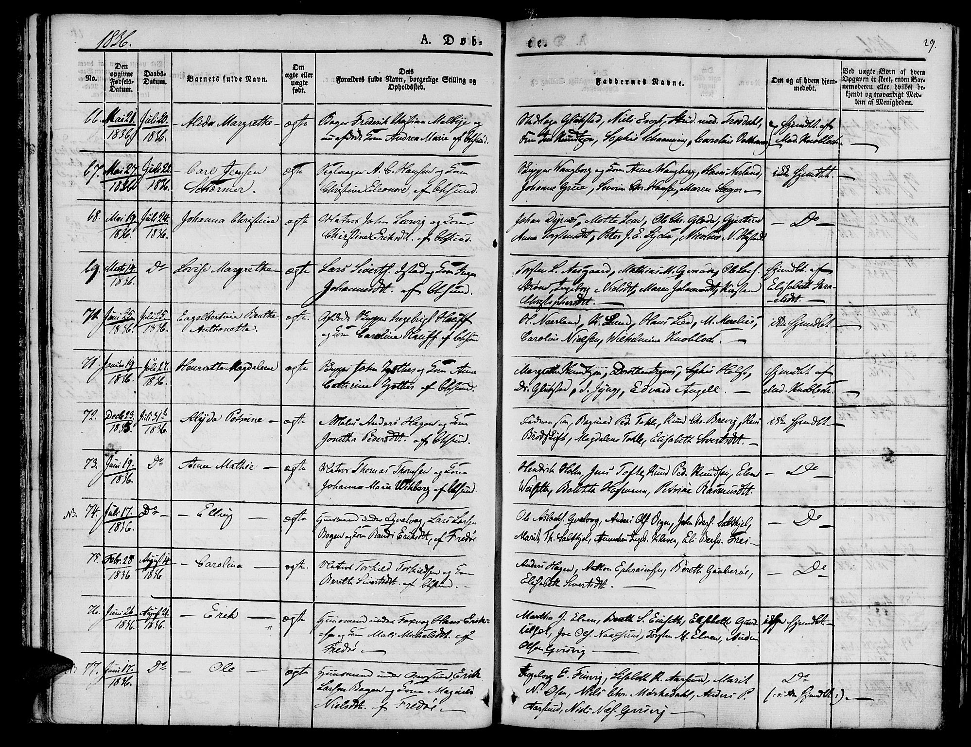 Ministerialprotokoller, klokkerbøker og fødselsregistre - Møre og Romsdal, AV/SAT-A-1454/572/L0843: Ministerialbok nr. 572A06, 1832-1842, s. 29