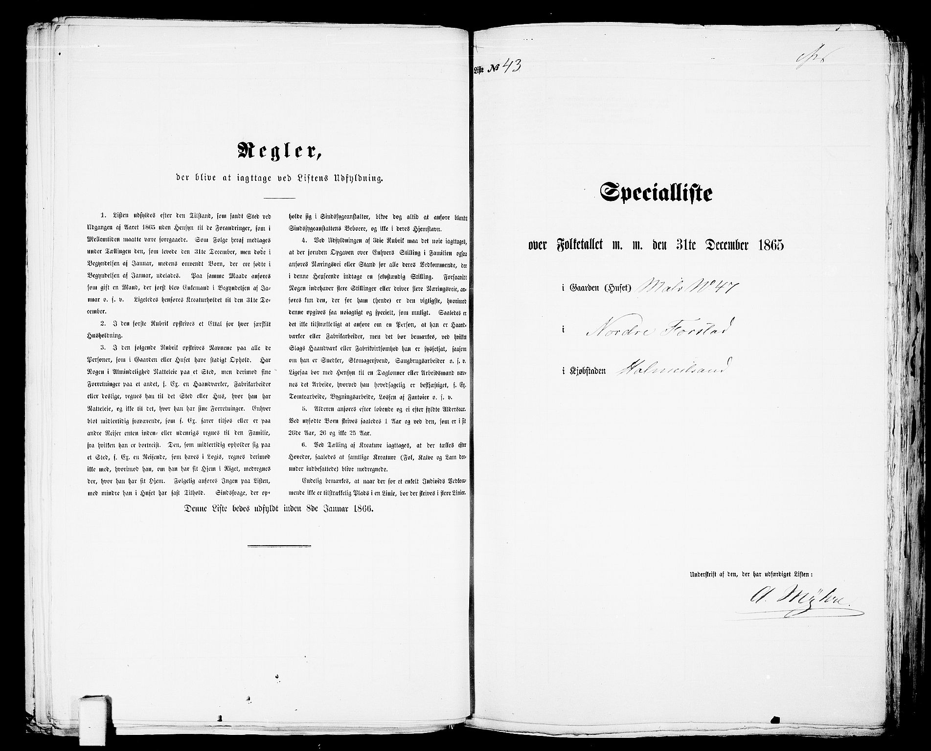 RA, Folketelling 1865 for 0702B Botne prestegjeld, Holmestrand kjøpstad, 1865, s. 92