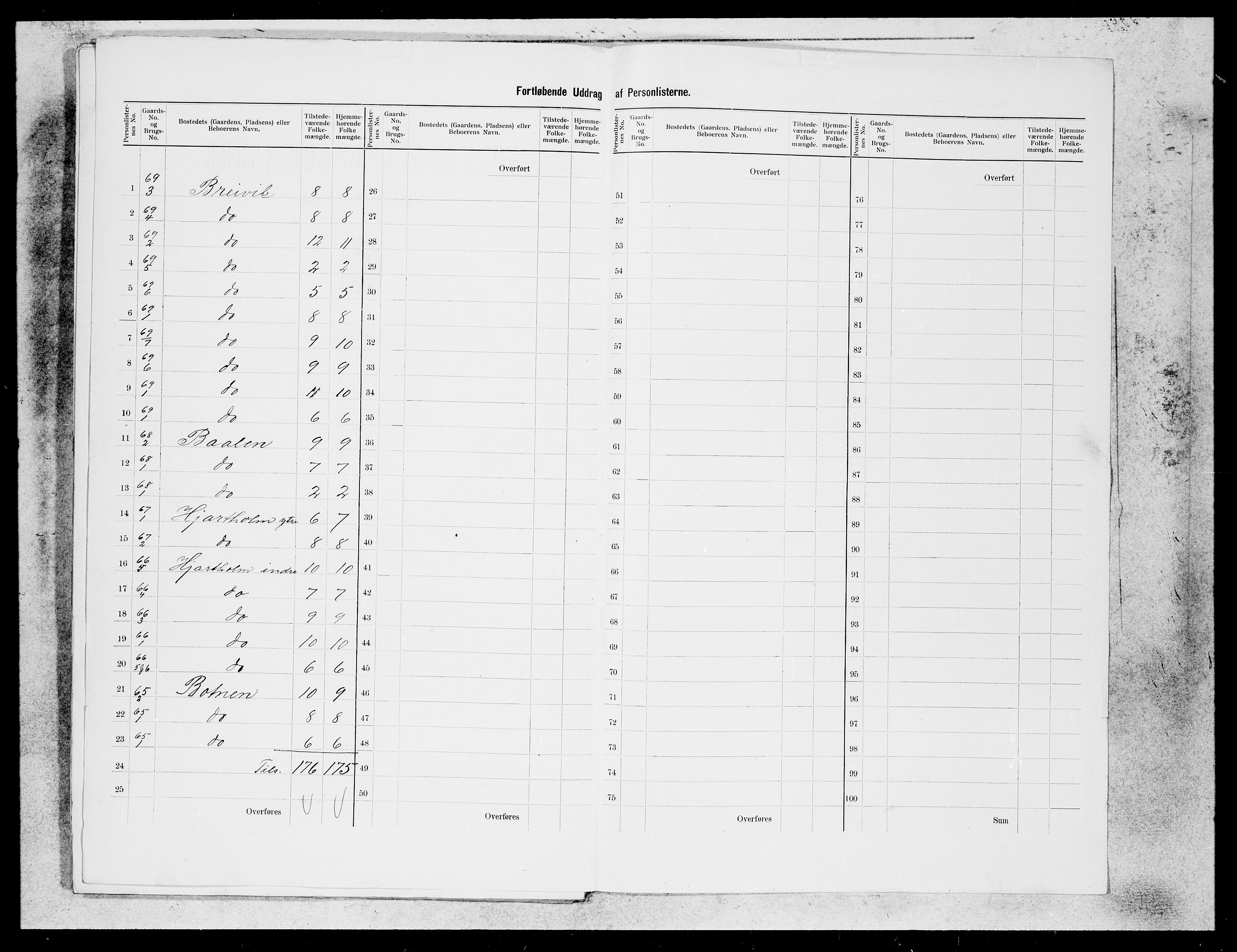 SAB, Folketelling 1900 for 1415 Lavik og Brekke herred, 1900, s. 23