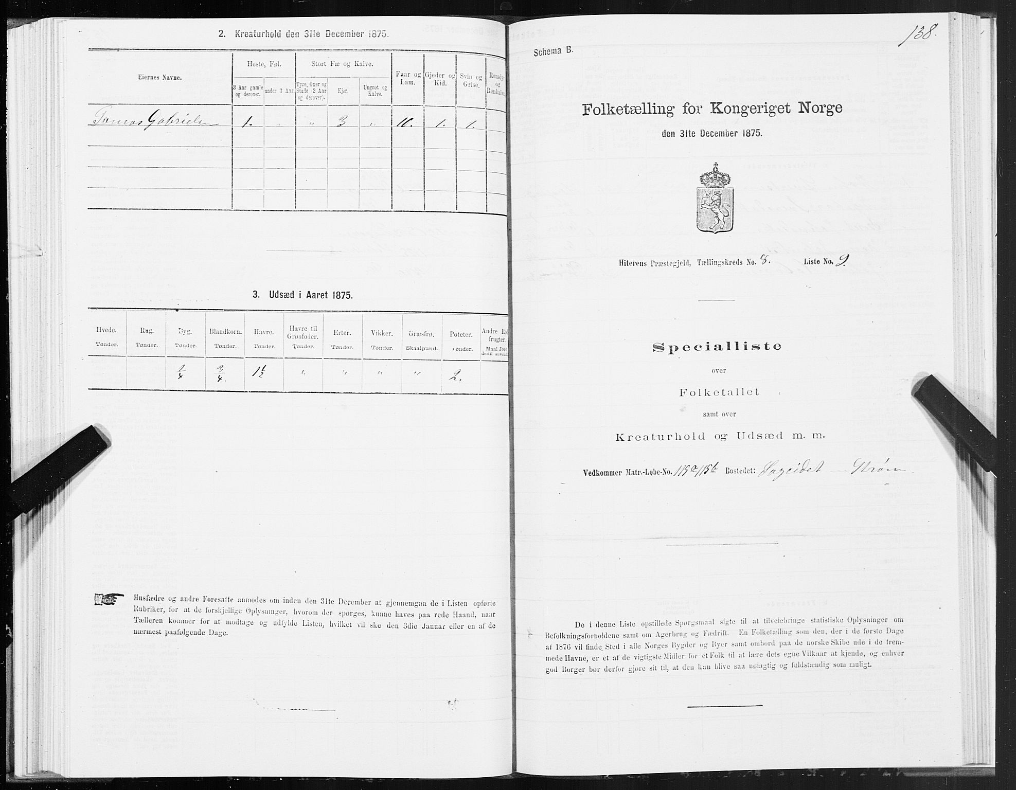 SAT, Folketelling 1875 for 1617P Hitra prestegjeld, 1875, s. 4138