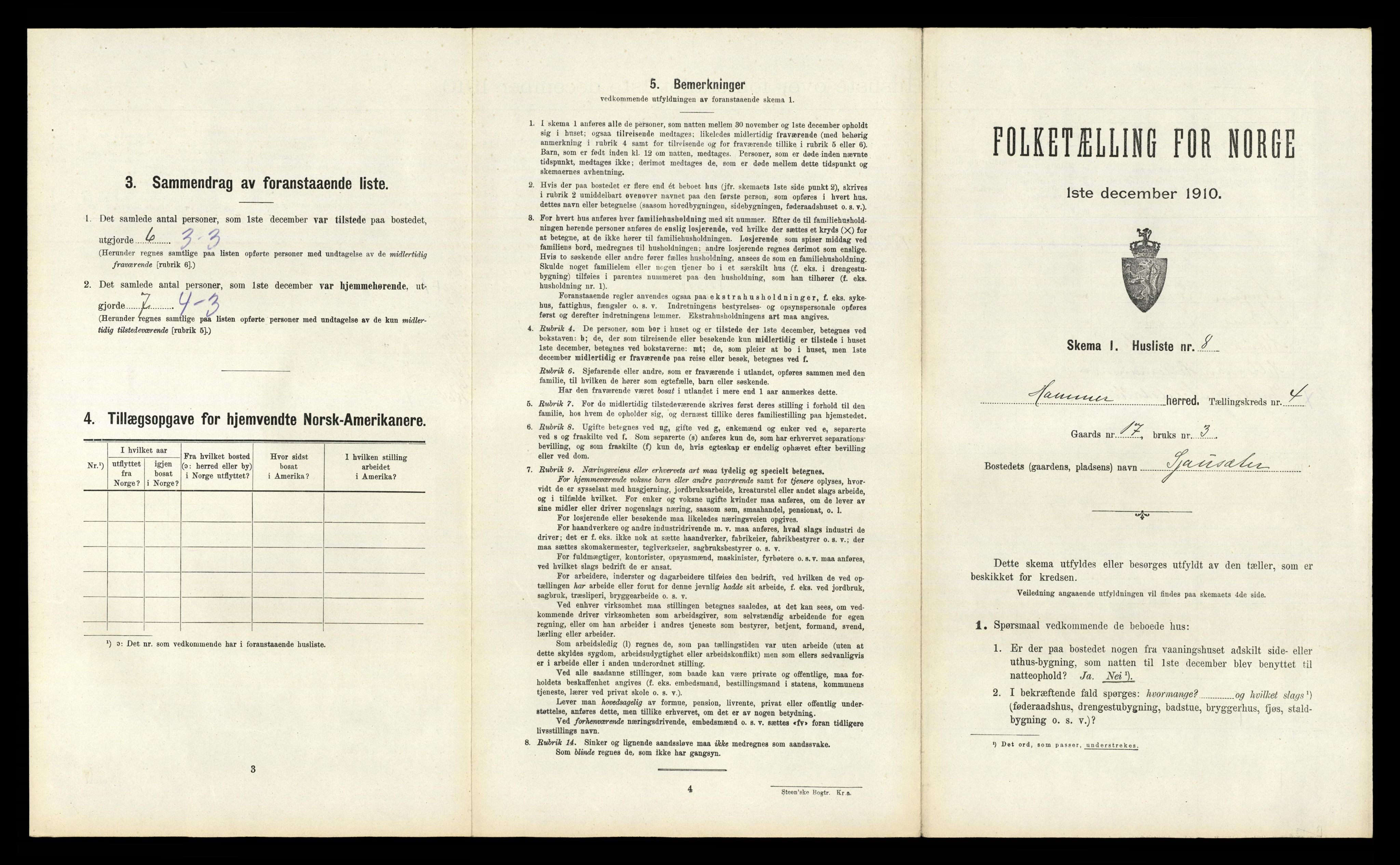 RA, Folketelling 1910 for 1254 Hamre herred, 1910, s. 252